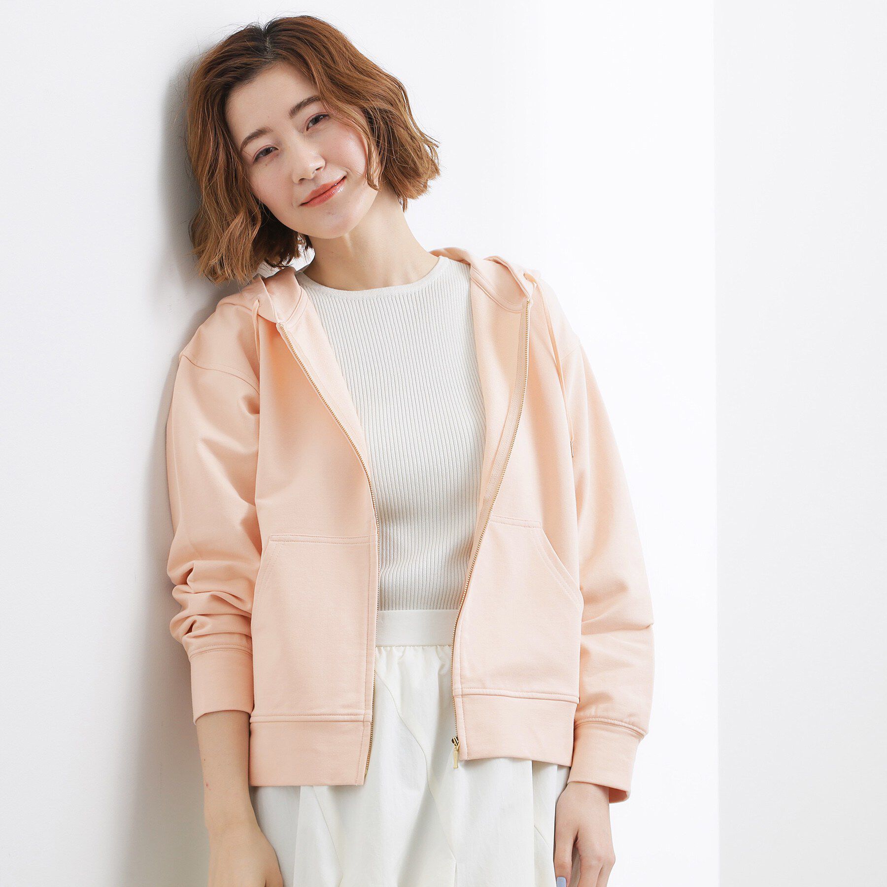 grove「軽やかに羽織れてシーズンレスに活躍！　大人のジップパーカー」|パーカー|ピンク(071)