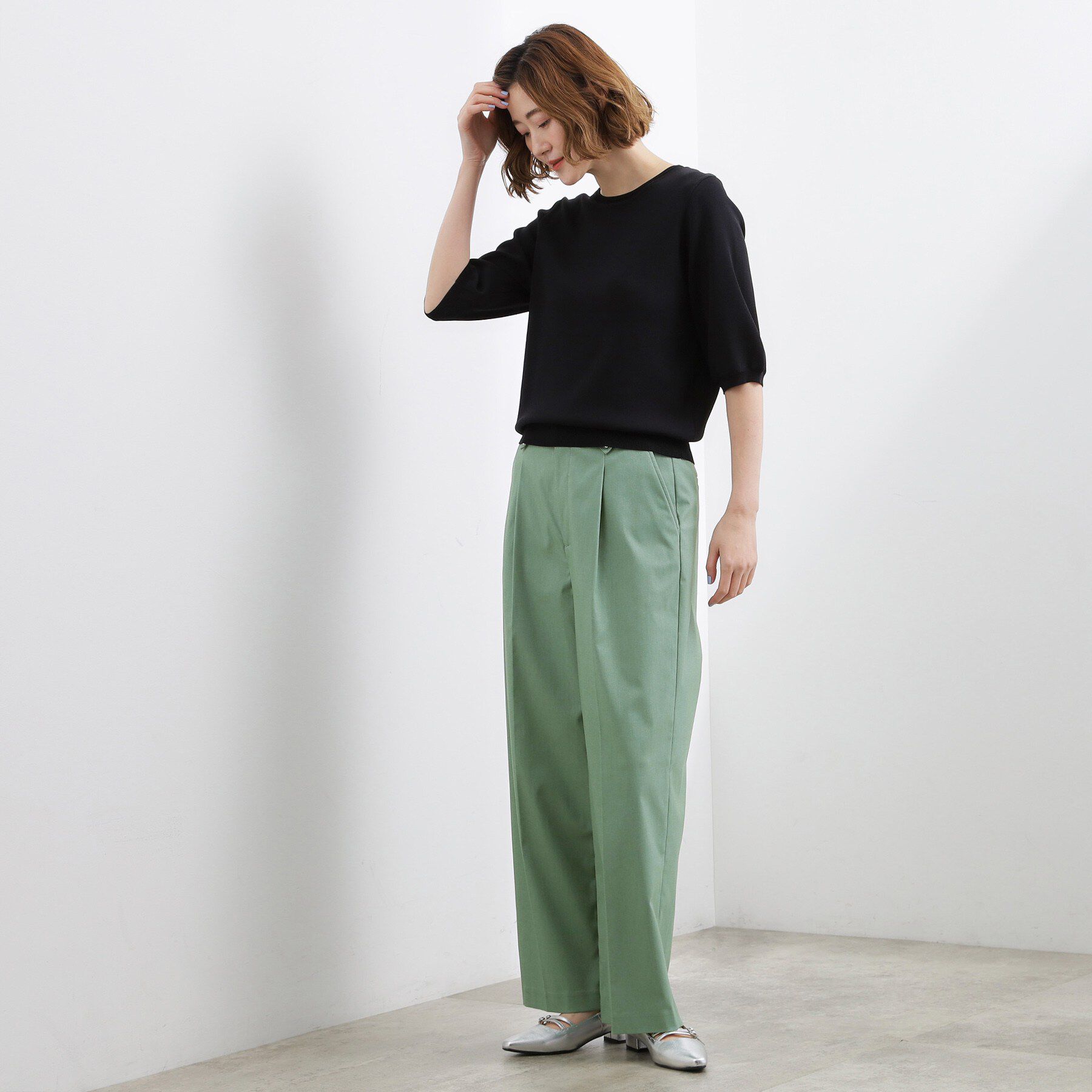 grove「きれい見えと快適さを両立する　春夏対応ワイドパンツ」|その他|