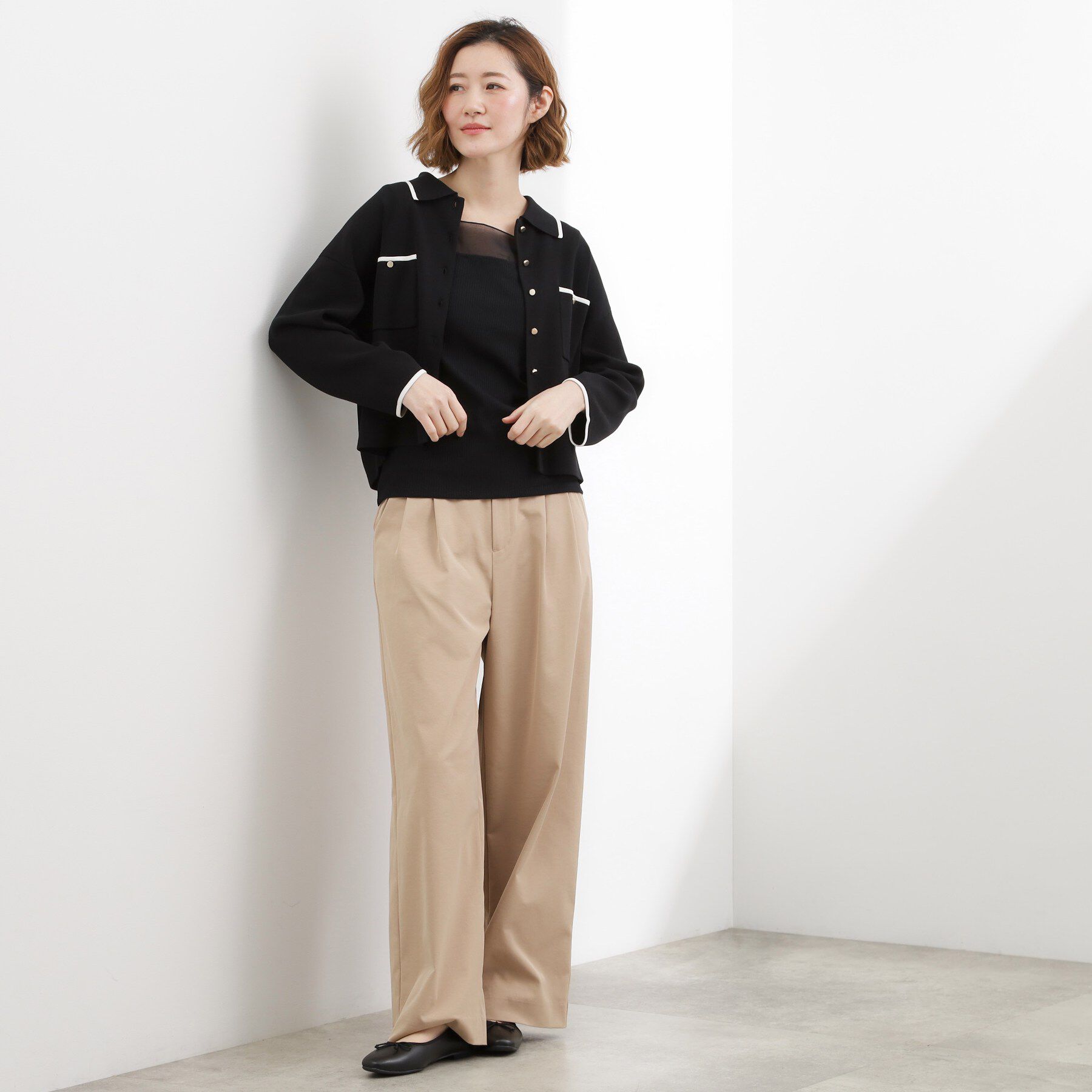 grove「【貴島明日香さん着用】シアードッキングスクエアタンク」|キャミソール|