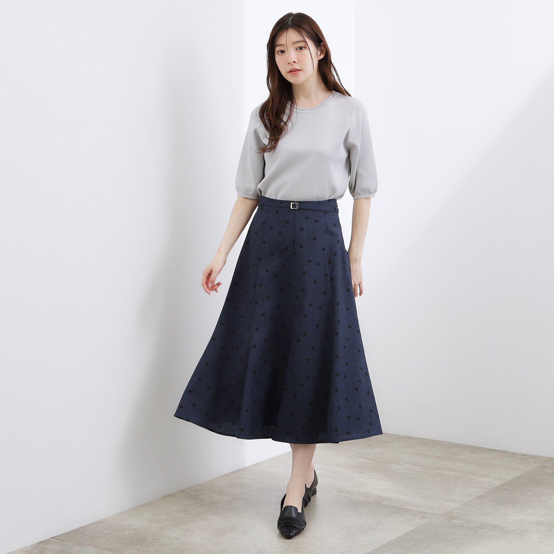 grove「【貴島明日香さん着用・洗える】ランダムドットマーメイドスカート」|スカート|