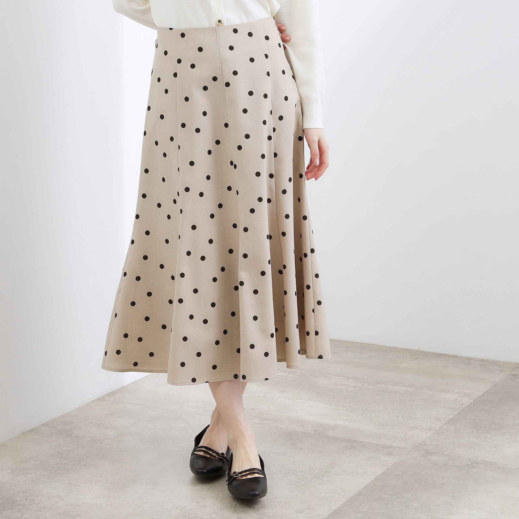 grove「【貴島明日香さん着用・洗える】ランダムドットマーメイドスカート」|スカート|