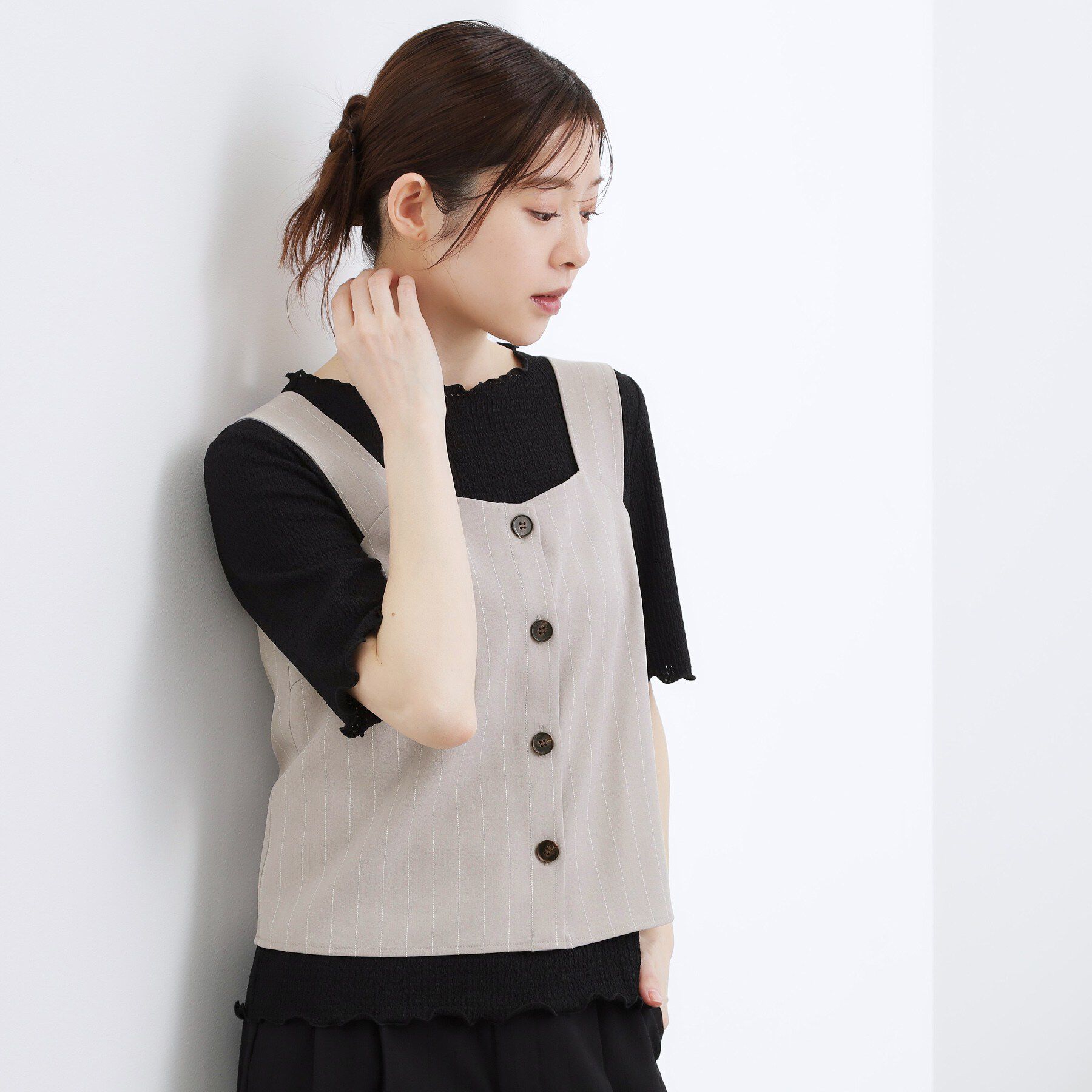 grove「ストライプ ビスチェ＆インナーセット」|その他|