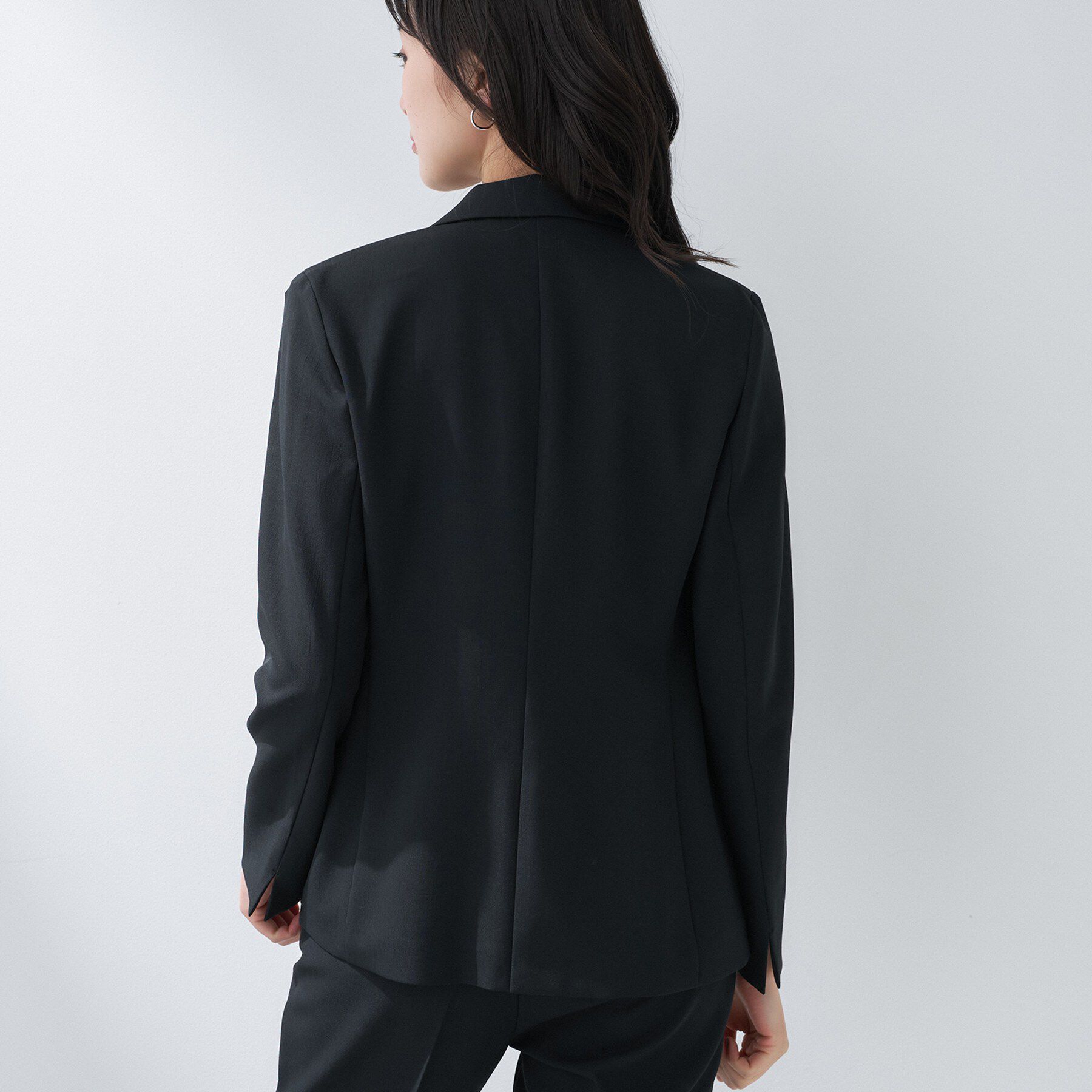 INDIVI「【定番スーツ／UVケア／洗える】ウール調テーラードジャケット」|スーツ|