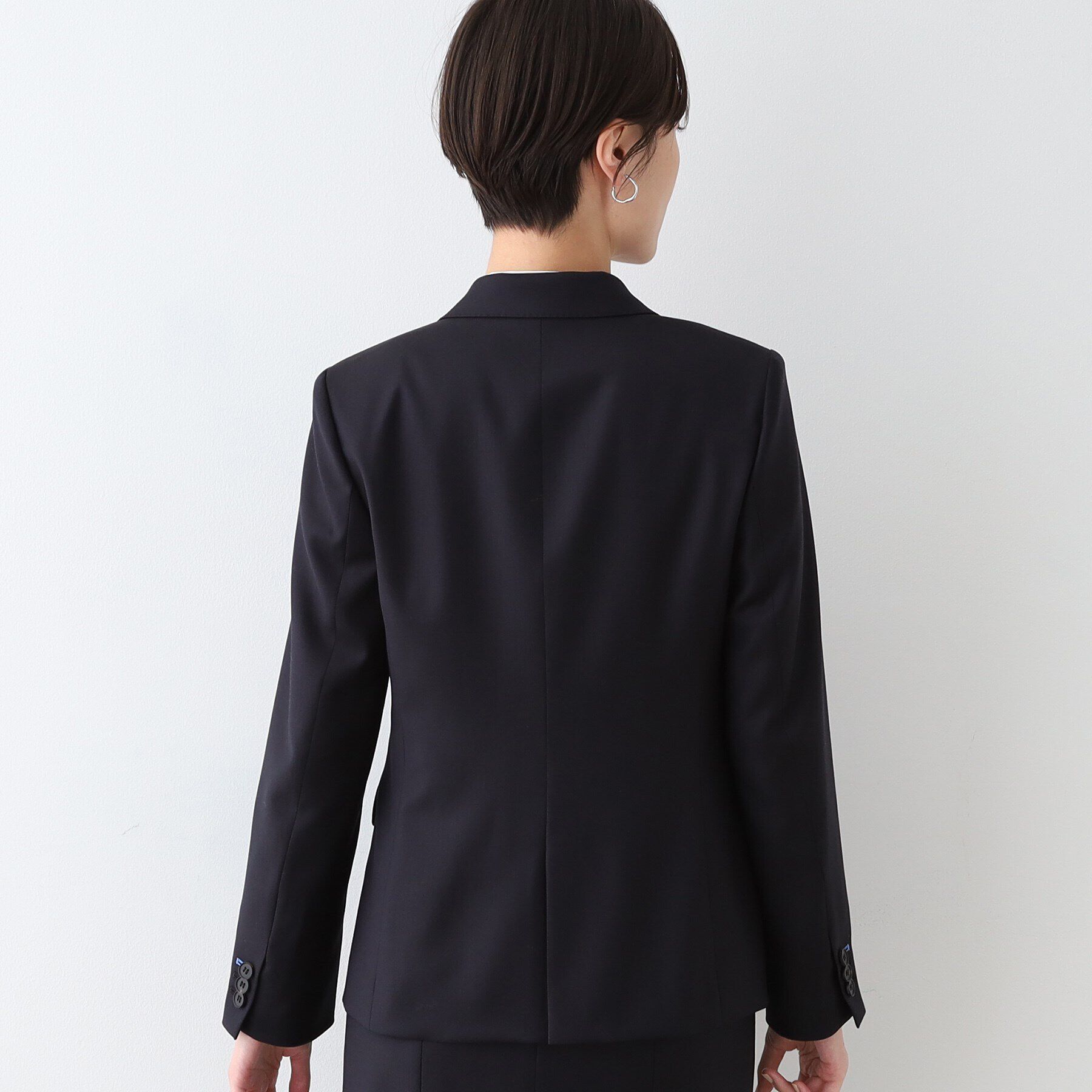 INDIVI「【日本製／インポート素材】ウールストレッチ テーラードカラージャケット」|スーツ|