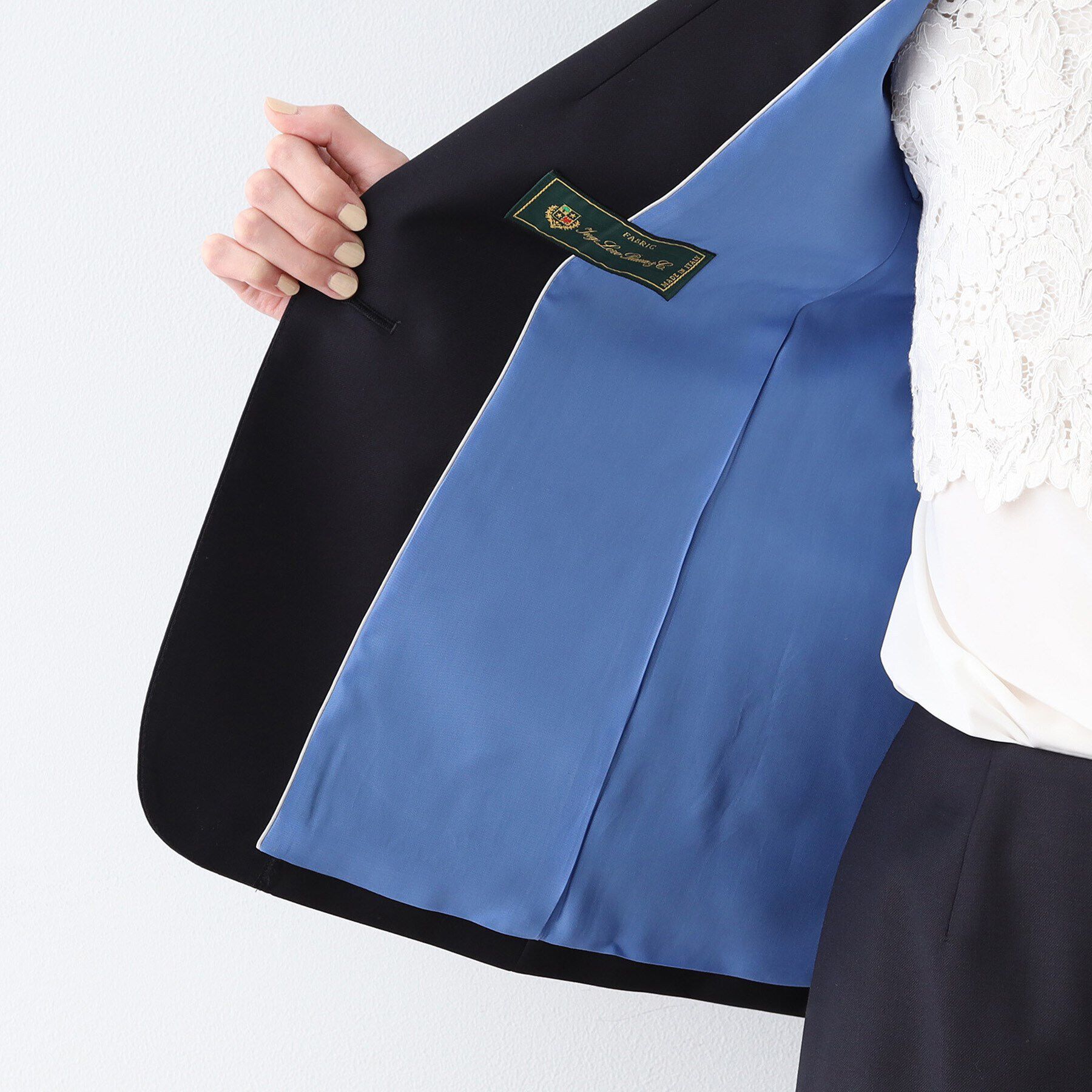 INDIVI「【日本製／インポート素材】ウールストレッチ テーラードカラージャケット」|スーツ|