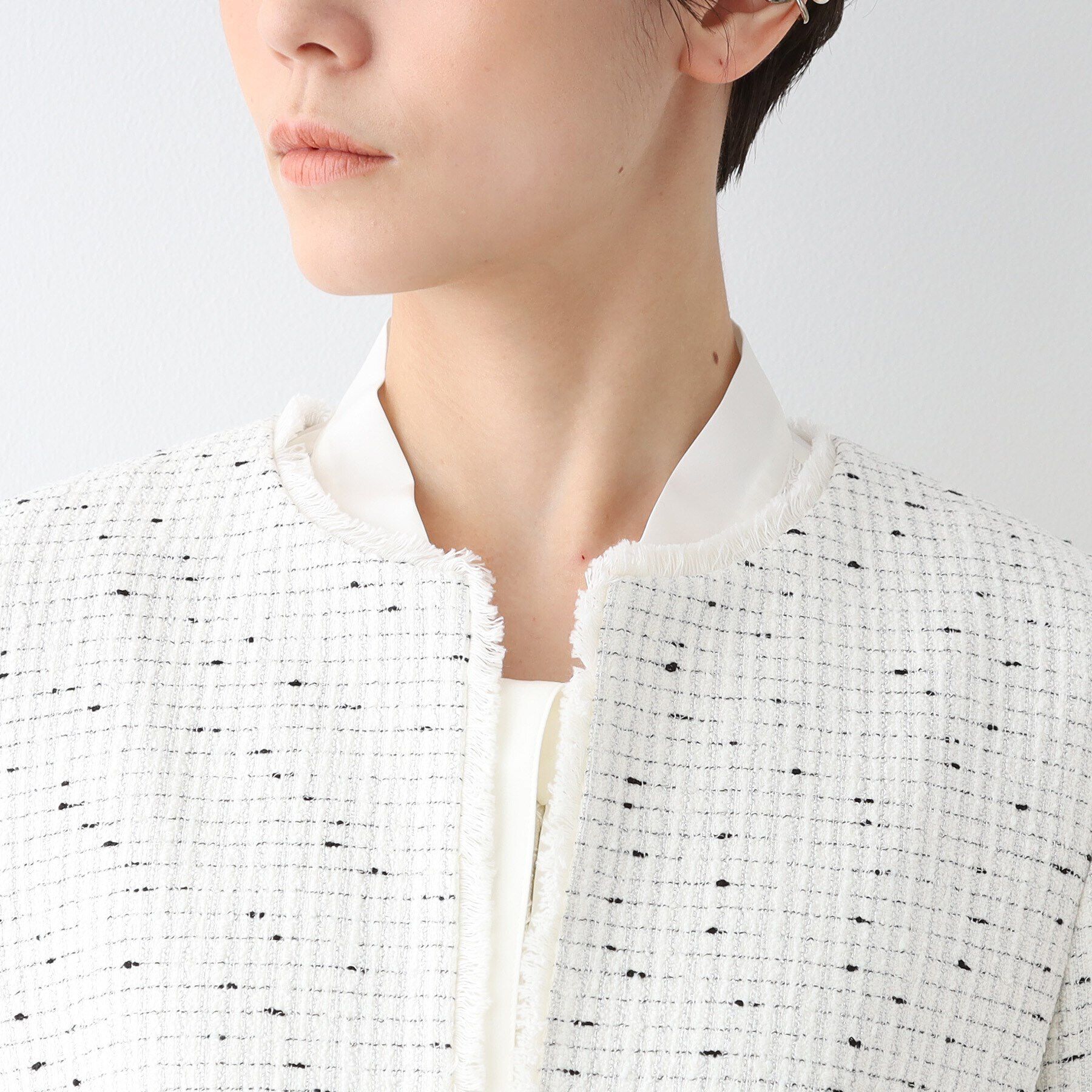 INDIVI「【日本製／オリジナル素材】ツィードジャケット」|スーツ|