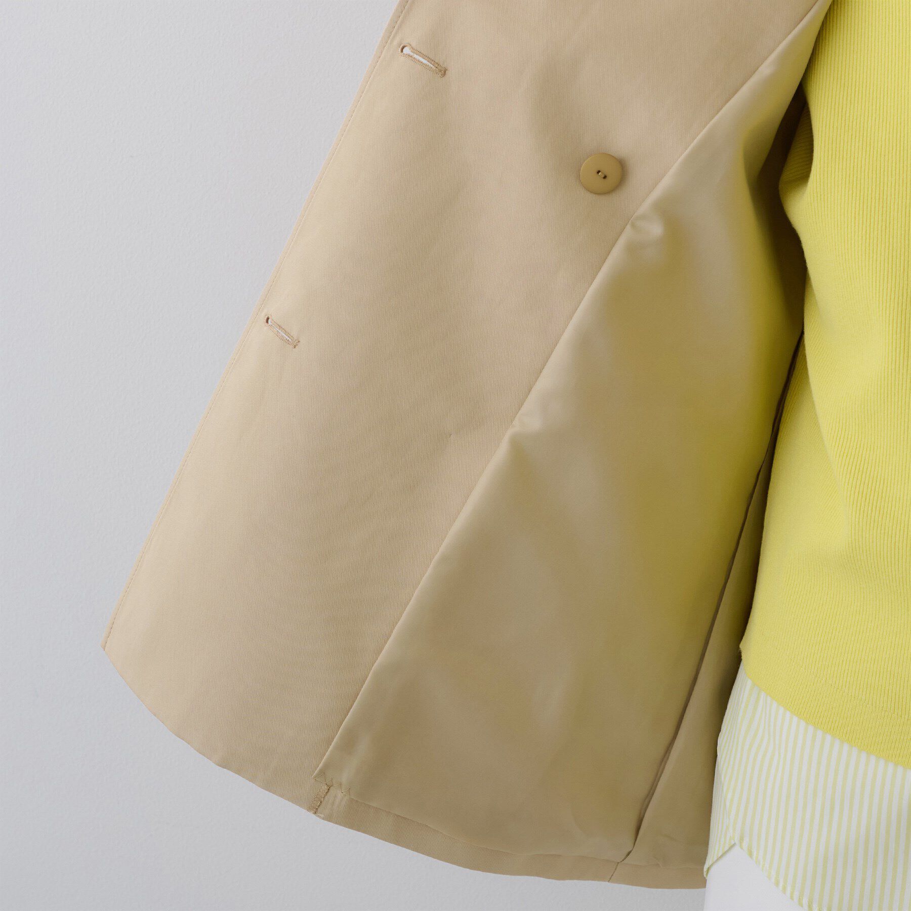 INDIVI「【撥水／UVケア】ミドル丈トレンチコート」|トレンチコート|