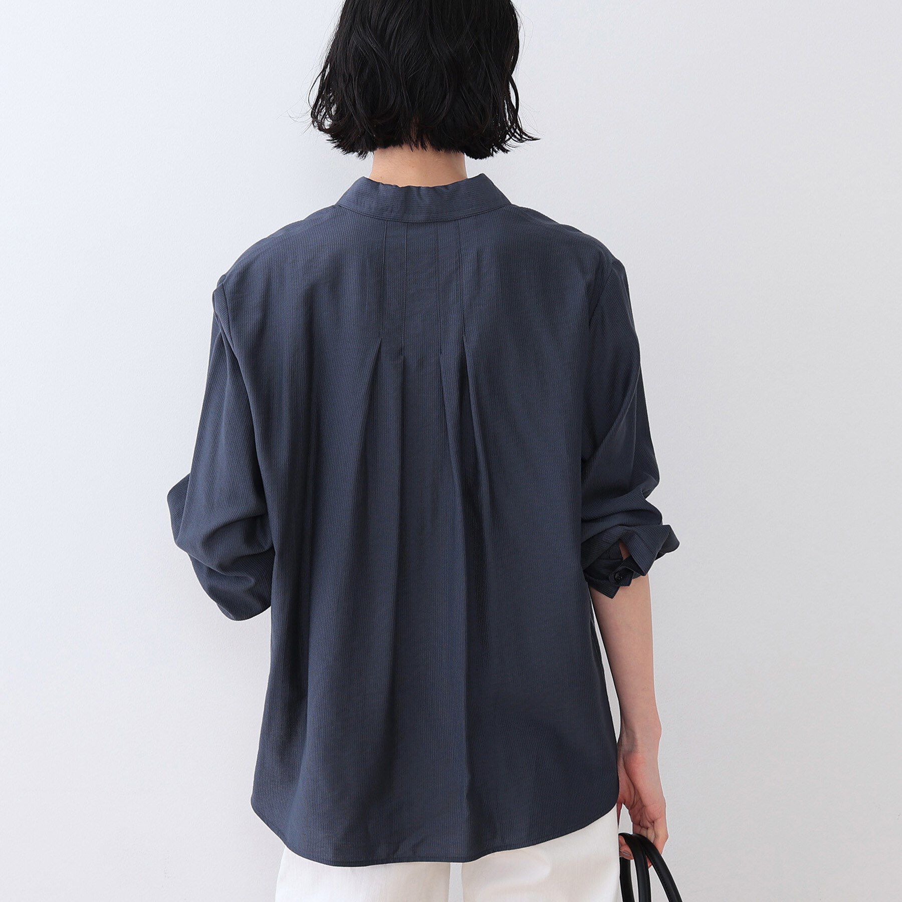 INDIVI「【洗える／シアー】ドビーストライプシャツ」|シャツ・ブラウス|