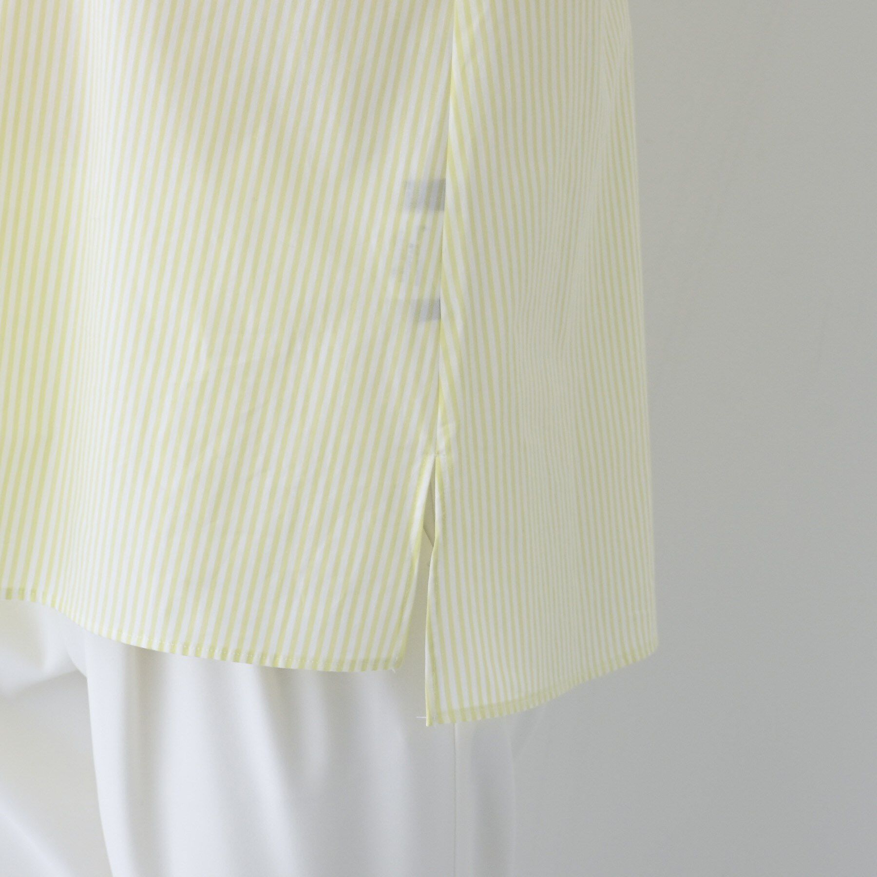 INDIVI「【UVケア／カラーストライプ柄】タックデザインブラウス」|シャツ・ブラウス|