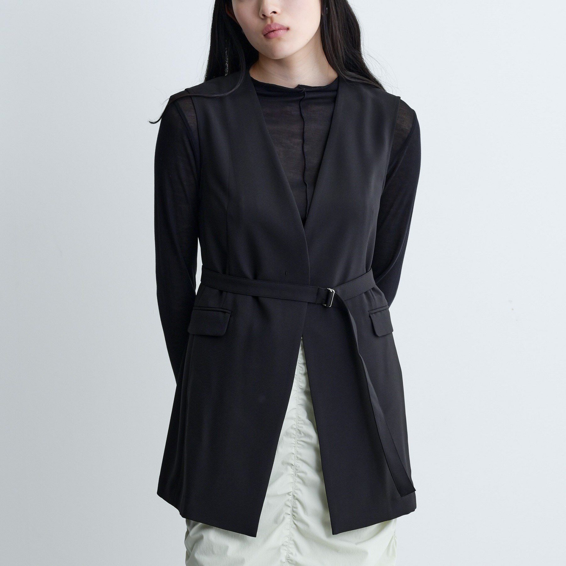 GALLEST「【セットアップ可】ナローベルテッドジレ【カセット服/オケージョン/通勤】」|ベスト・ジレ|