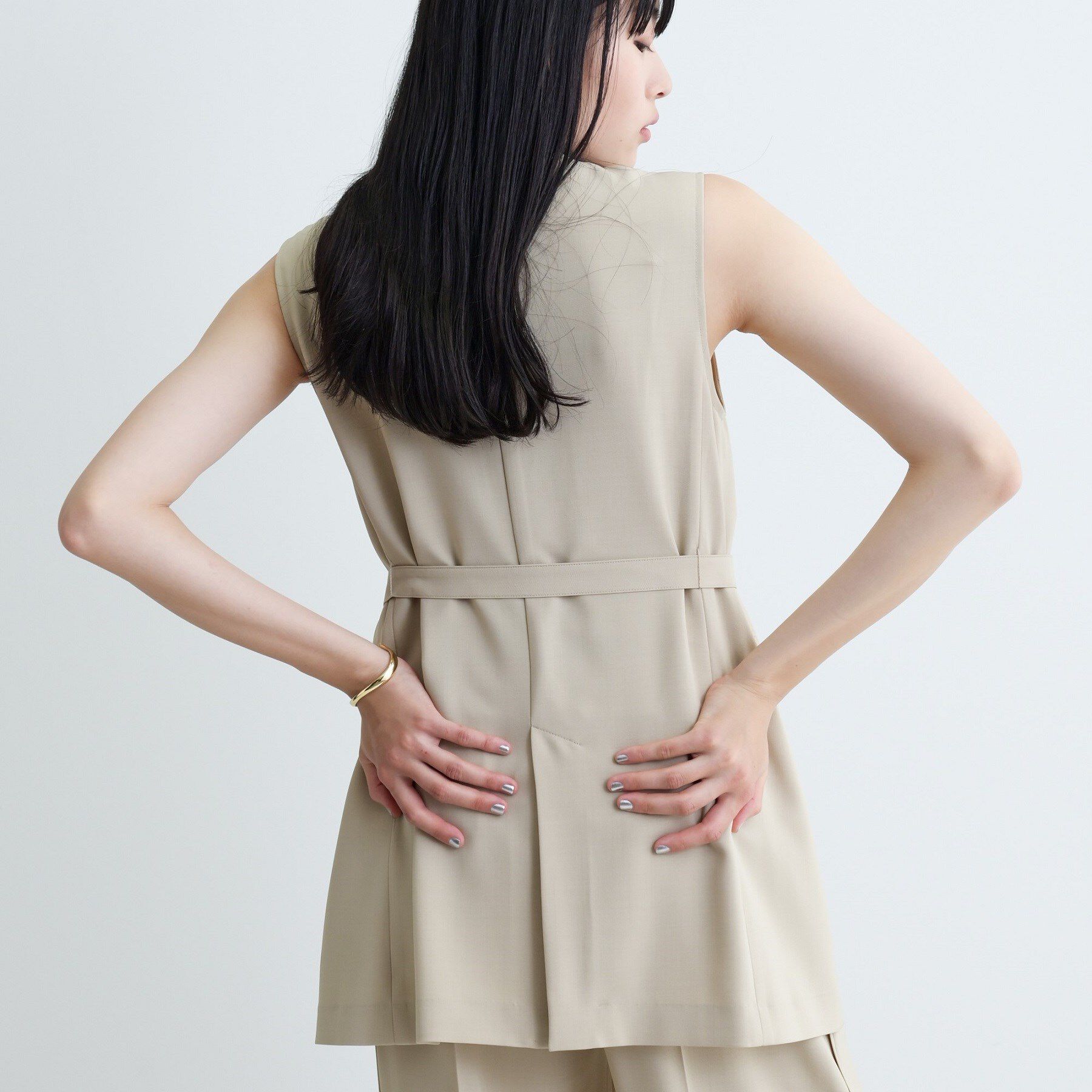 GALLEST「【セットアップ可】ナローベルテッドジレ【カセット服/オケージョン/通勤】」|ベスト・ジレ|