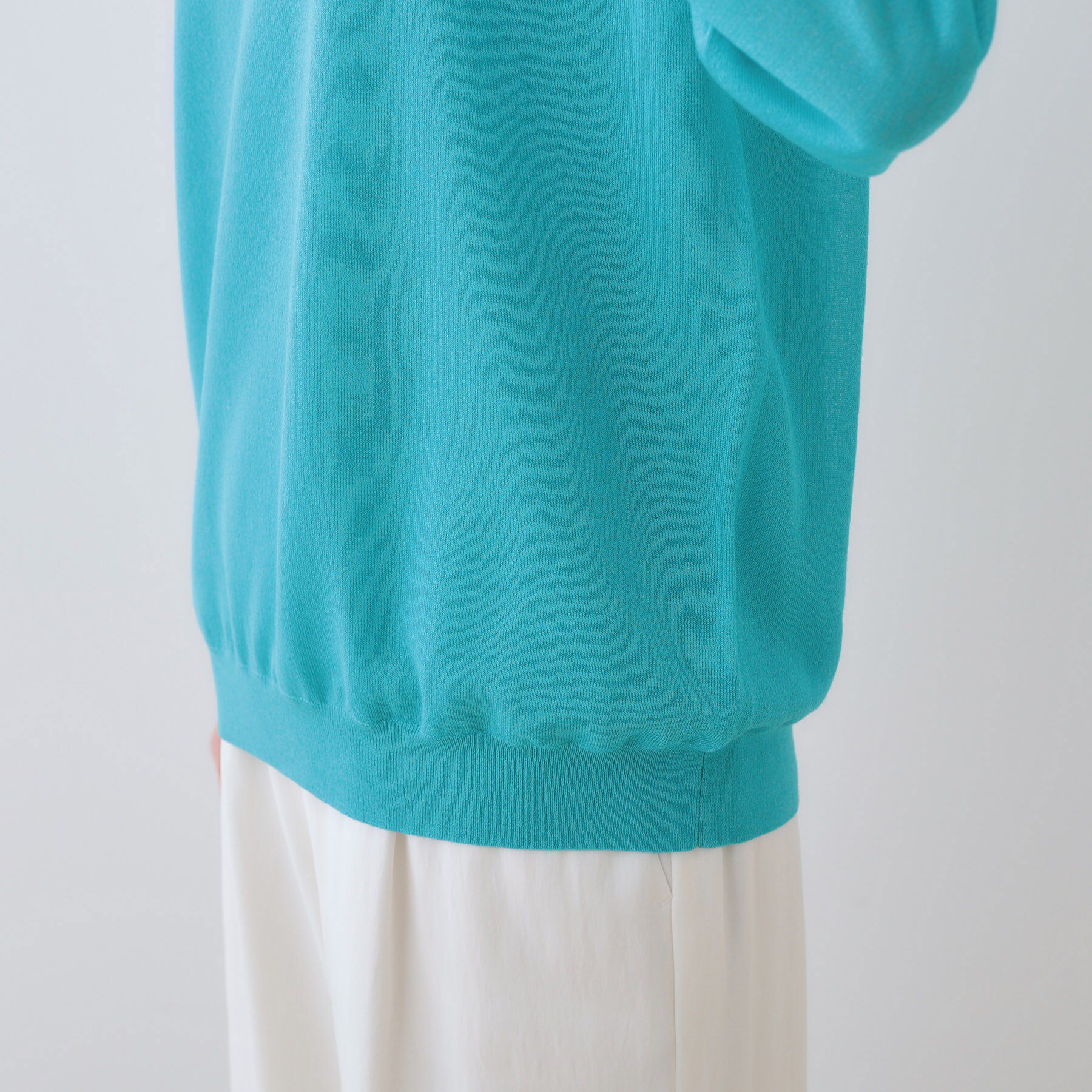 INDIVI「【洗える／シアーラメ】レイヤード風ニット」|ニット・セーター|