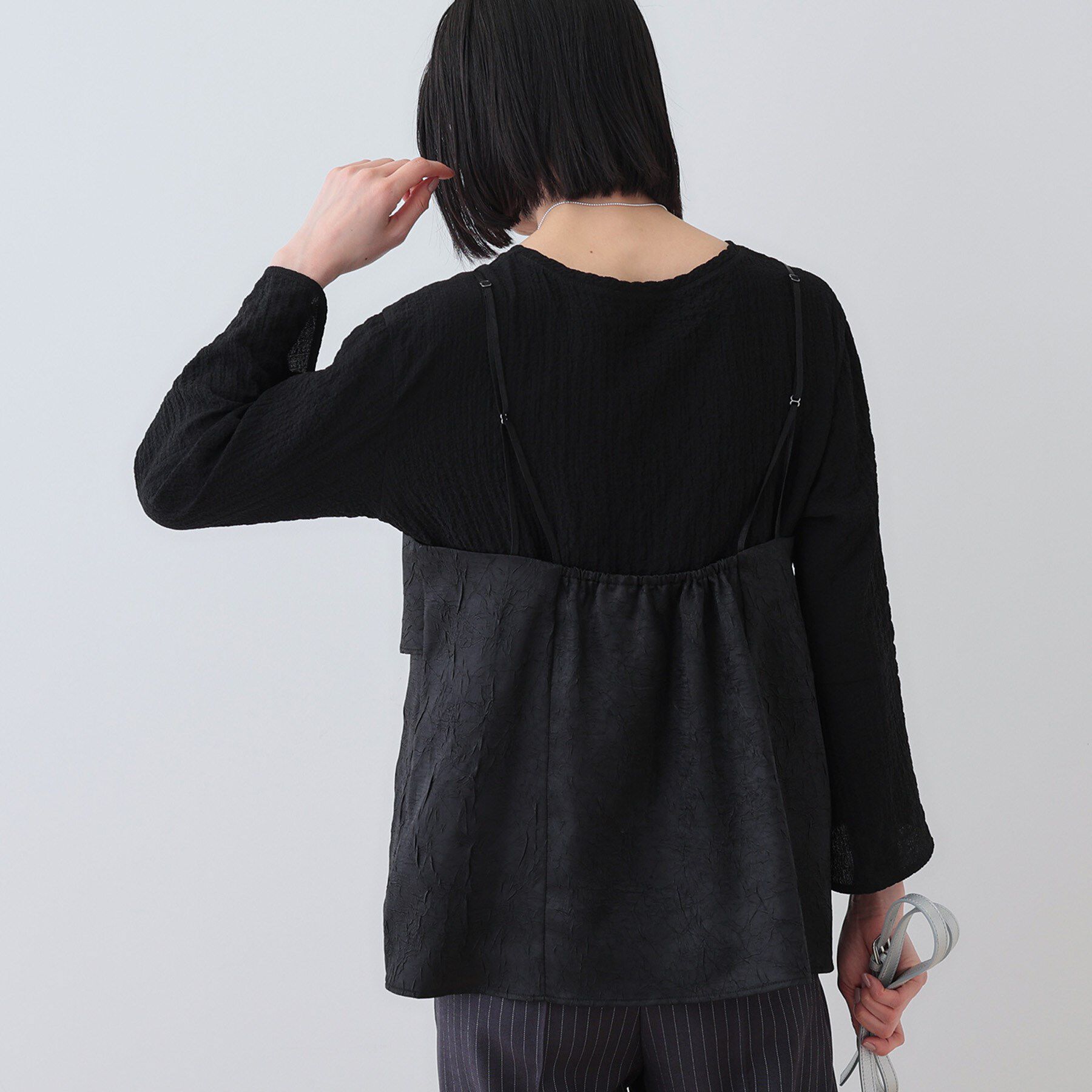 INDIVI「【2点セット／洗える】カセット服 キャミ＆ブラウス セットトップス」|その他|