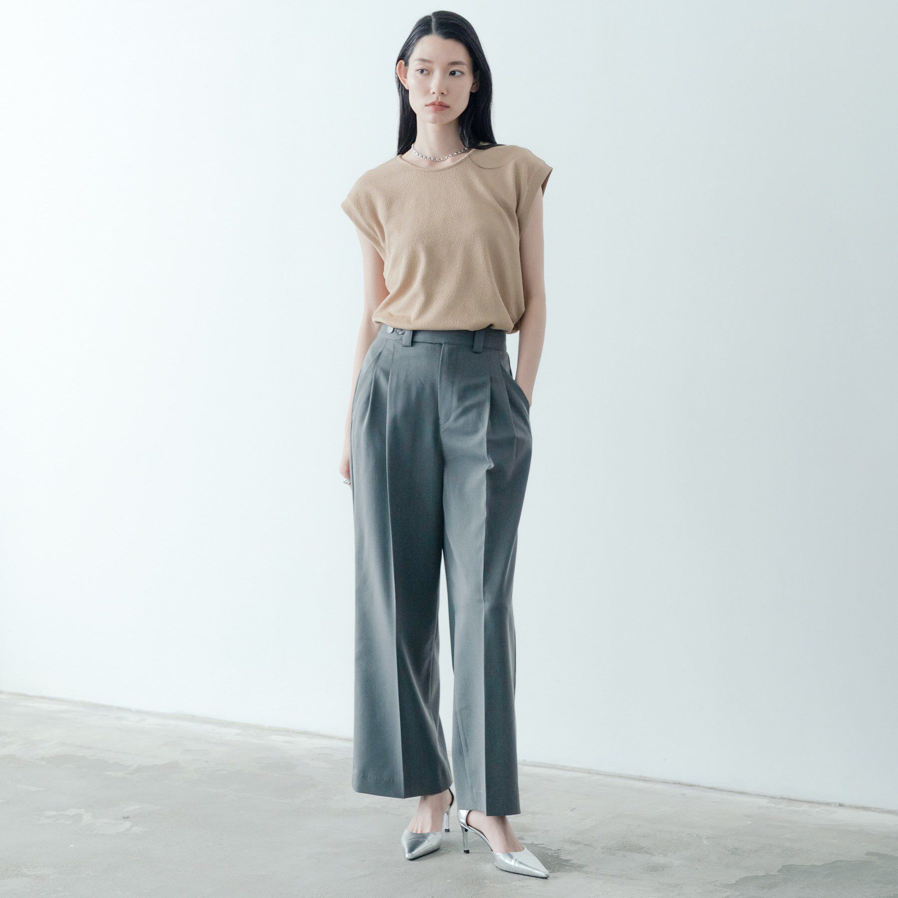 GALLEST「【再入荷】バックシャンノースリTシャツ」|Tシャツ・カットソー|