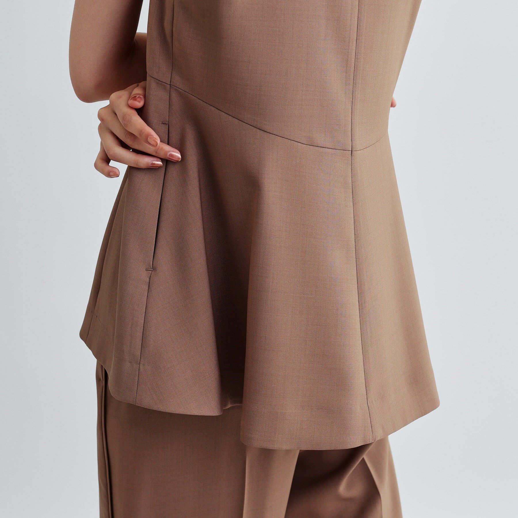 GALLEST「【セットアップ対応】イージーペプラムジレ」|ベスト・ジレ|