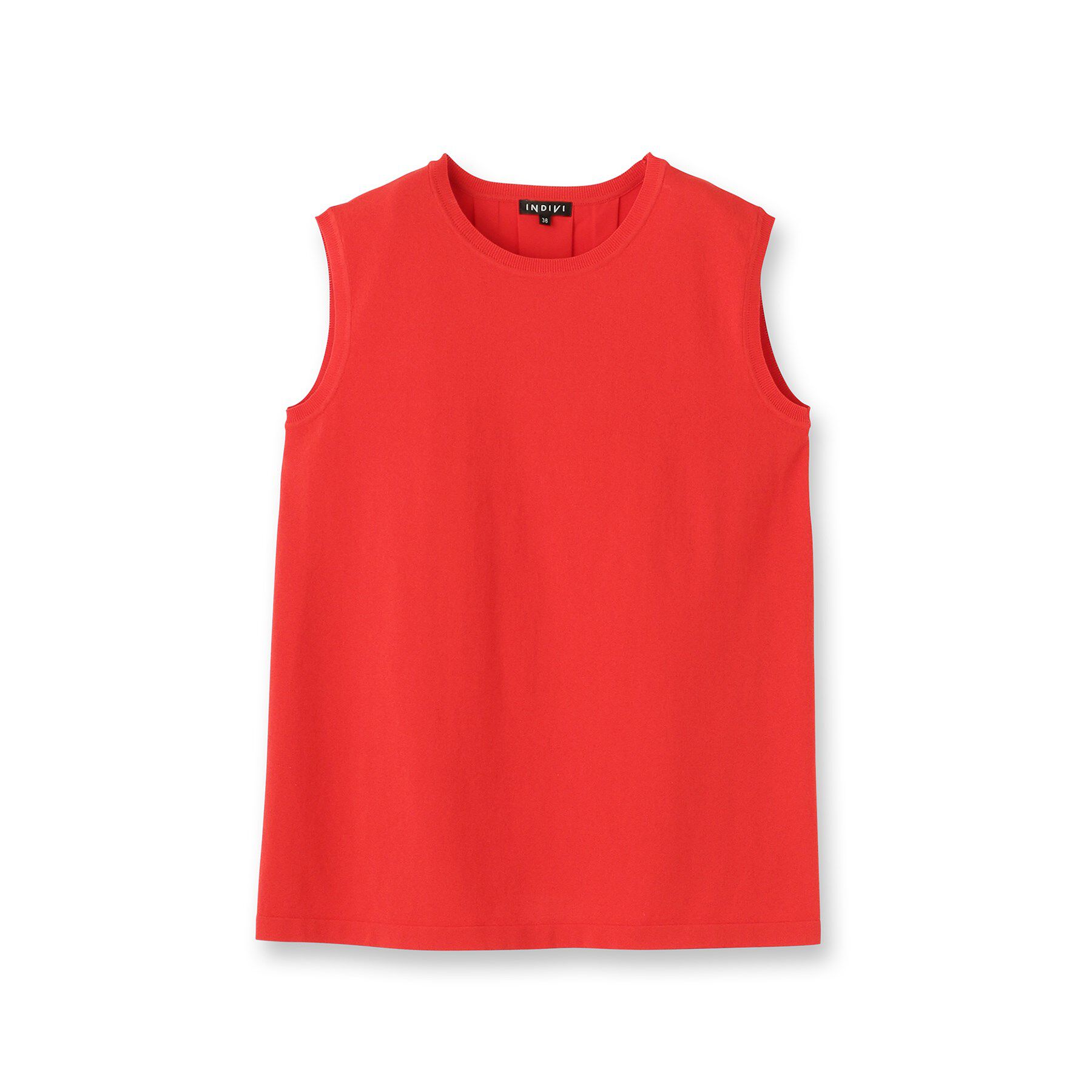 INDIVI「【洗える】切り替えノースリーブニット」|ニット・セーター|