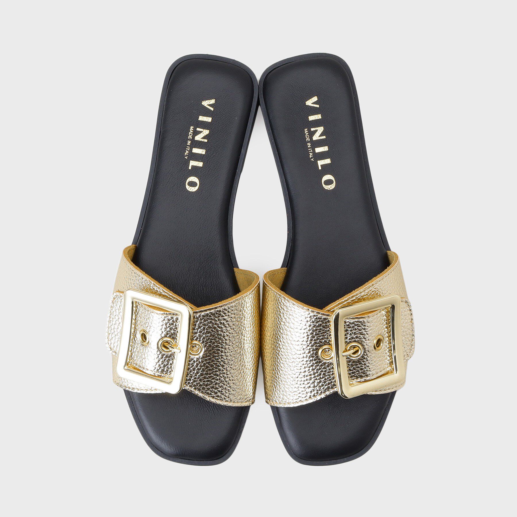 GALLEST「【VINILO】バックル サンダル」|サンダル|