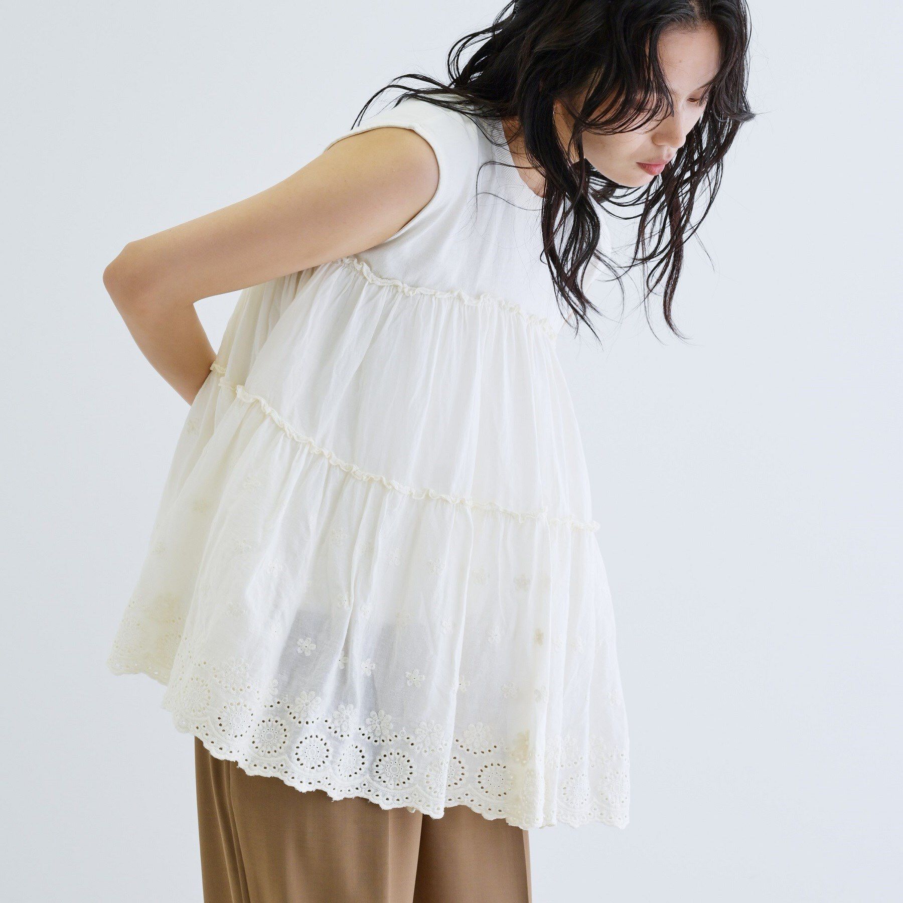 GALLEST「ピグメントダイノースリーブカットソー」|Tシャツ・カットソー|