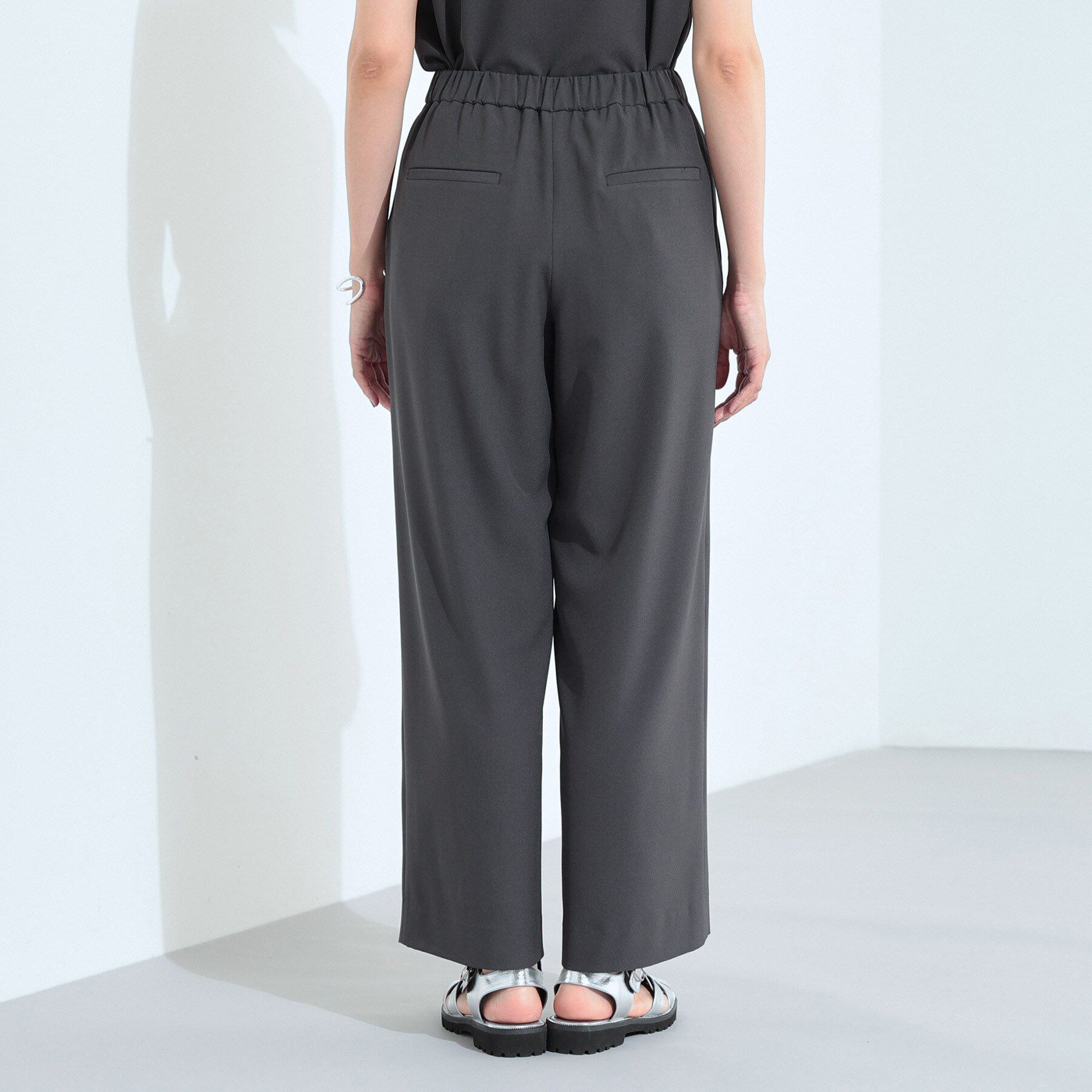 INDIVI「【UVケア／SETUP可能】エアリージョーゼット ワイドパンツ」|その他|