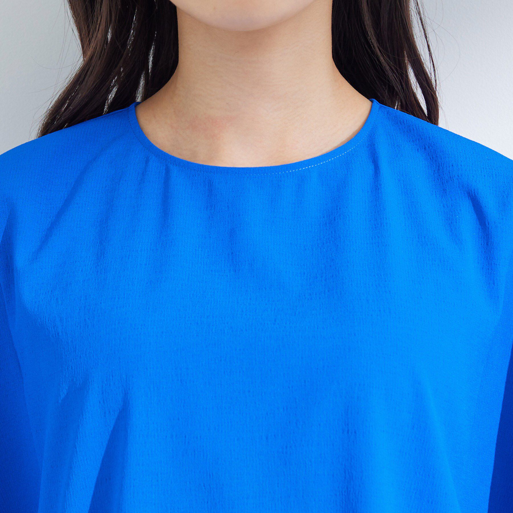 INDIVI「【体型カバー】スクエアブラウス」|シャツ・ブラウス|