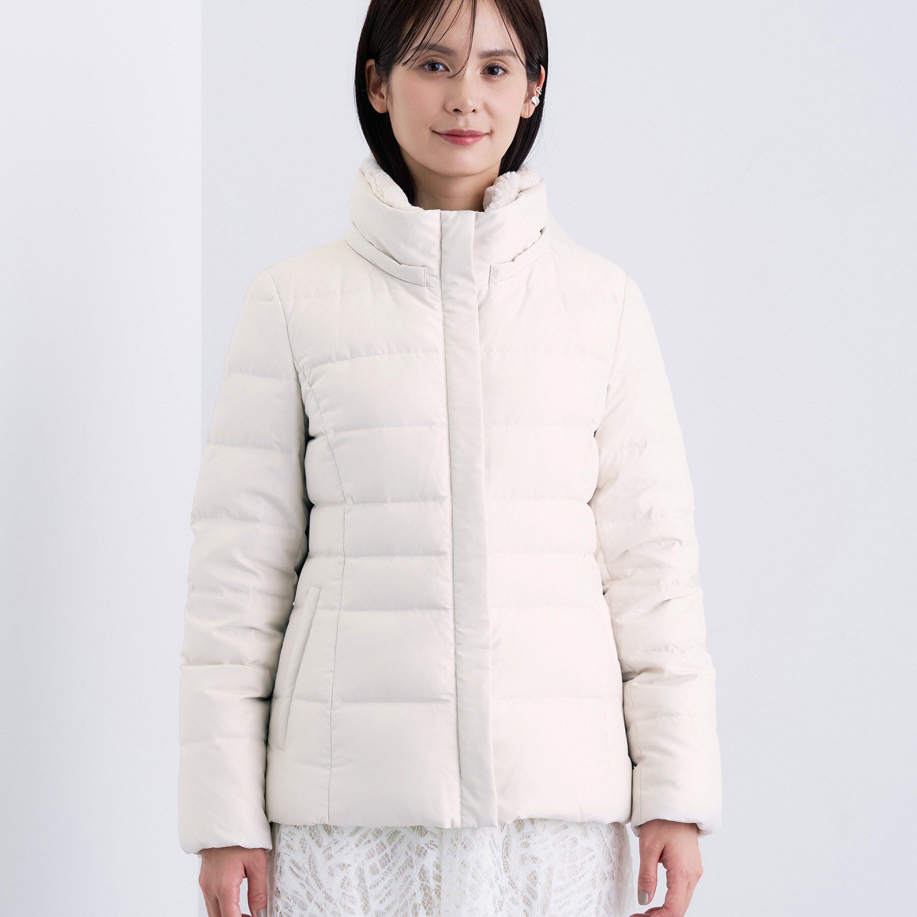 INDIVI「【名品／撥水／抗菌防臭】ショート丈リサイクルダウンコート」|ダウン|