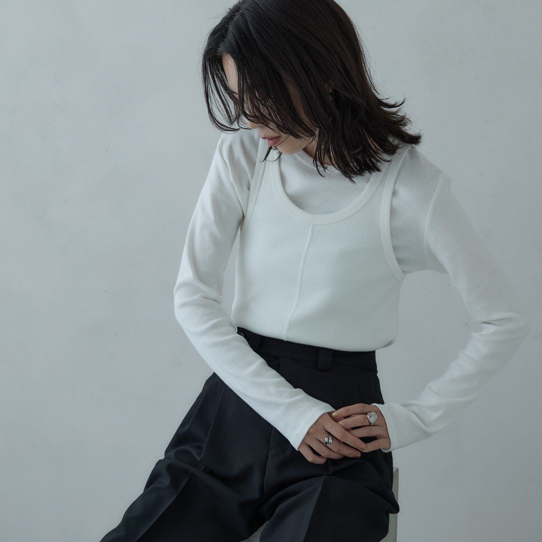 GALLEST「タンクレイヤーフライスカットソー」|Tシャツ・カットソー|