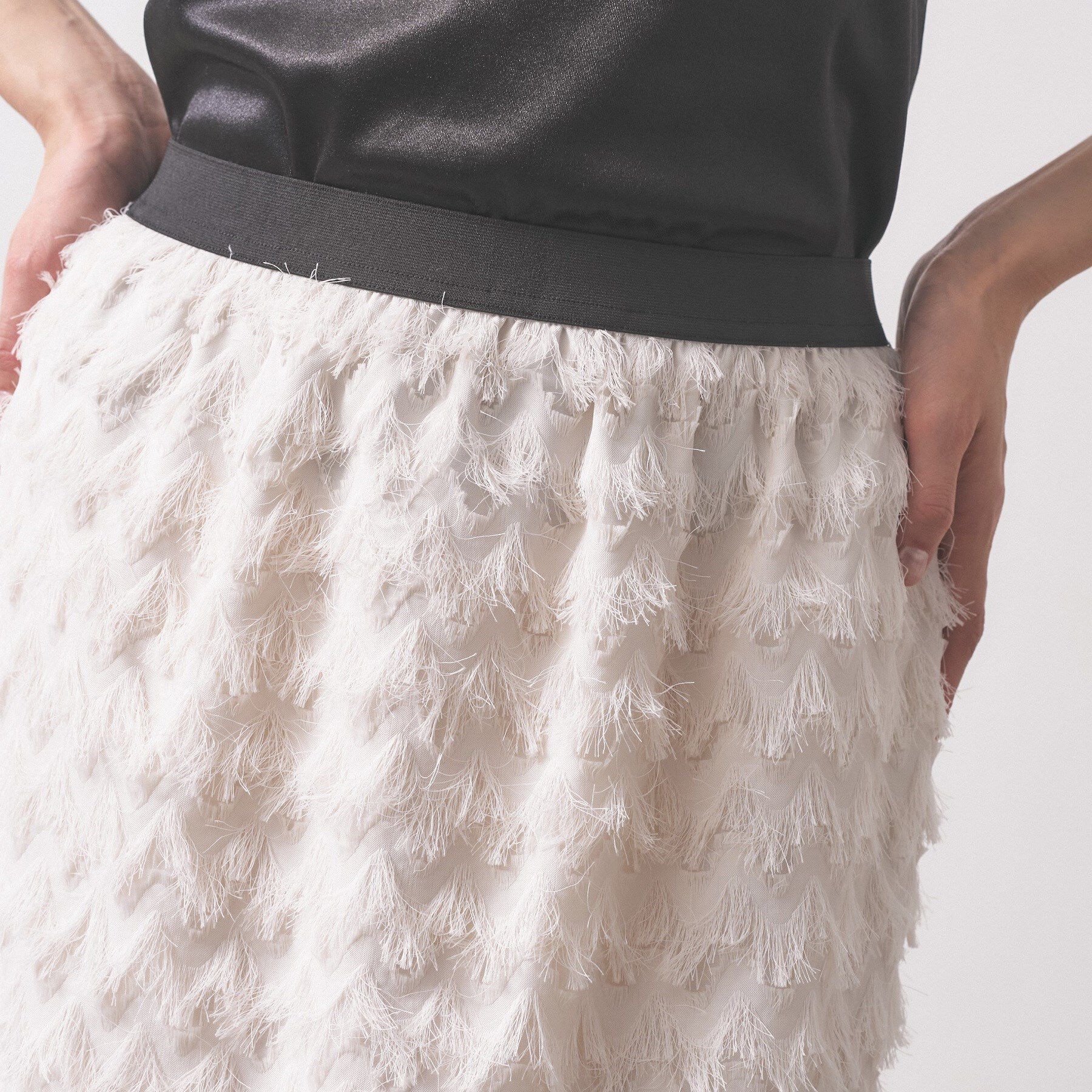 GALLEST「【オケージョン／セレモニー】フリンジタイトスカート」|スカート|