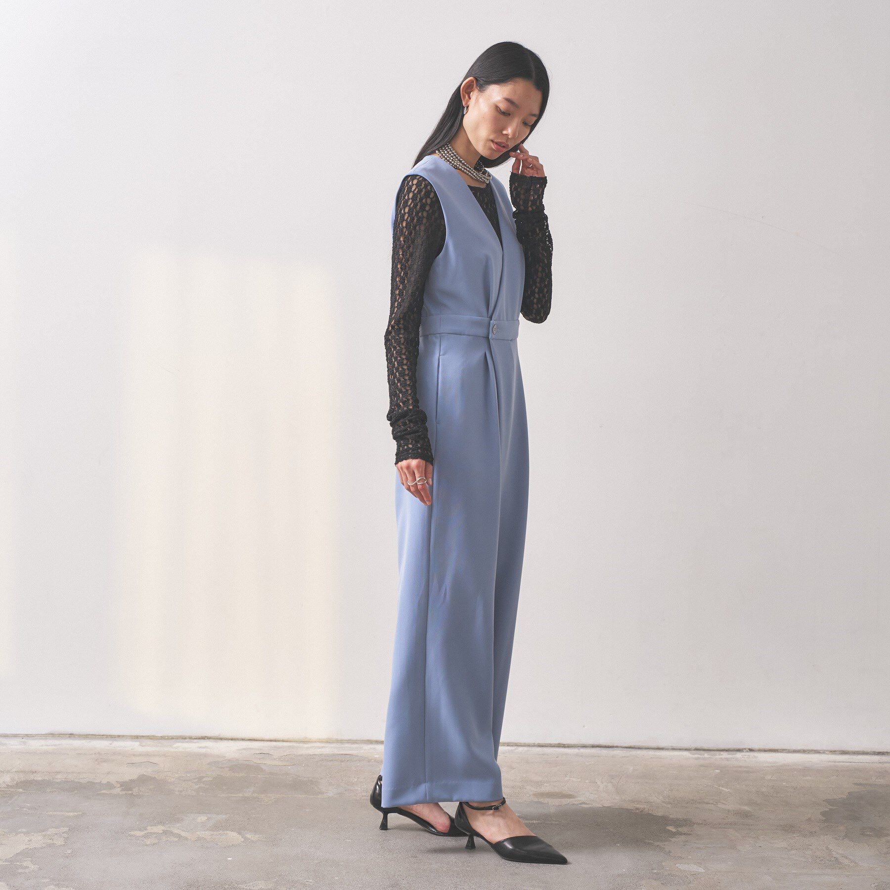 GALLEST「【オケージョン／セレモニー／セットアップ可能】ダブルクロスサロペット」|オールインワン|