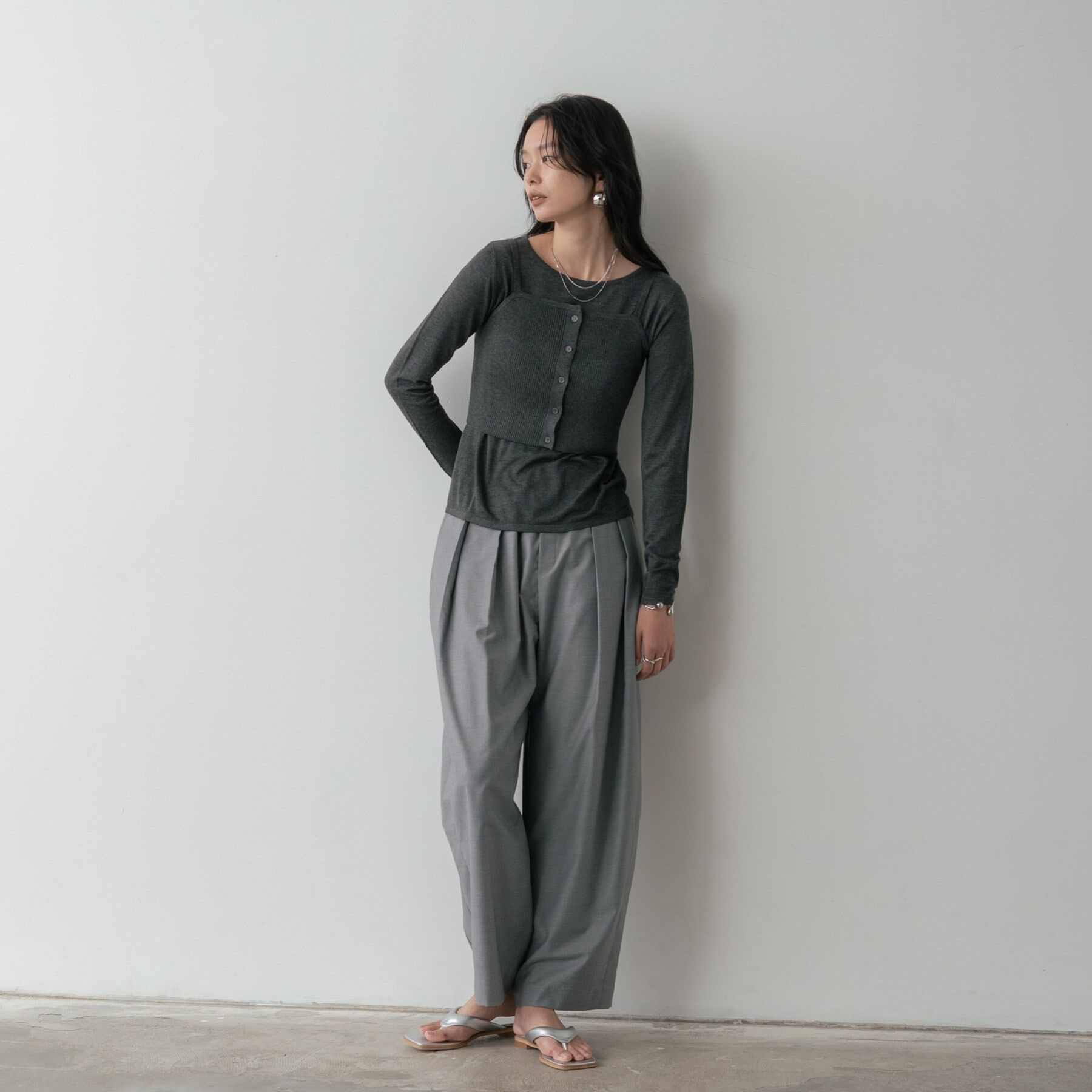 GALLEST「ビスチェレイヤードニット」|ニット・セーター|