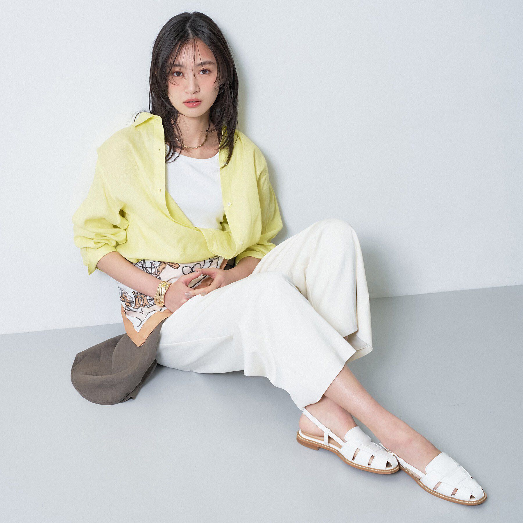 INDIVI「【接触冷感／2WAY】カシュクールリネンシャツ」|シャツ・ブラウス|