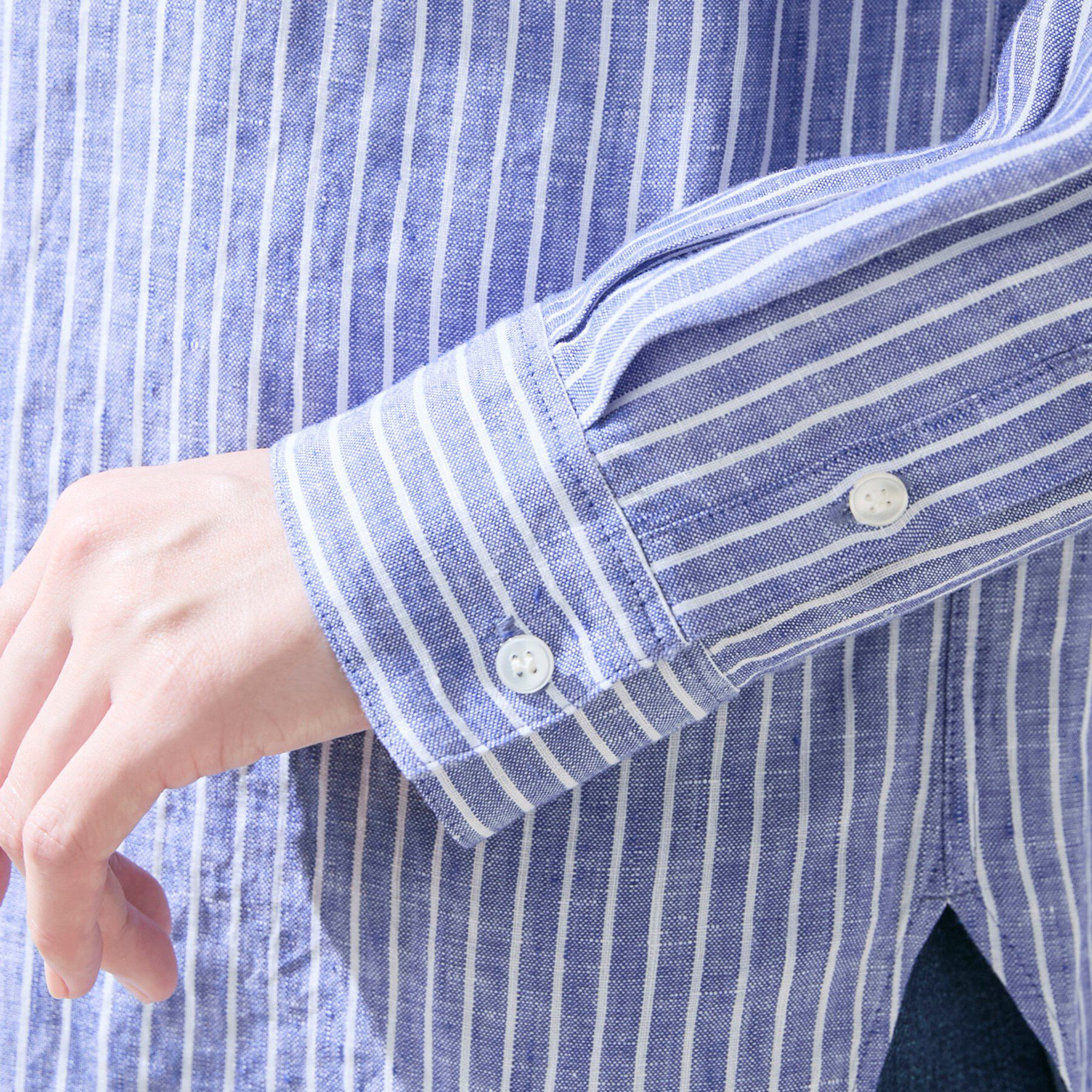 INDIVI「【接触冷感／2WAY】カシュクールリネンシャツ」|シャツ・ブラウス|