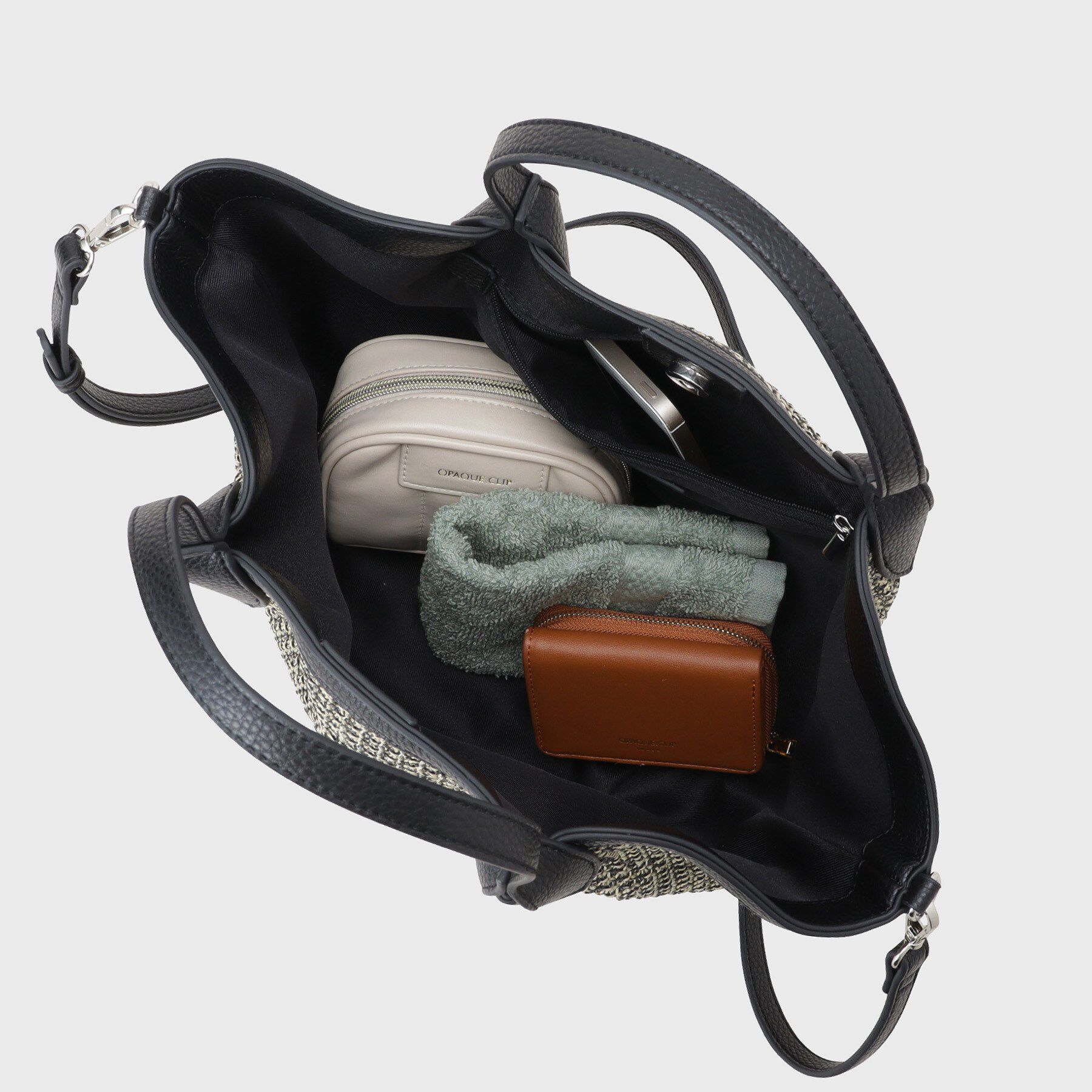 INDIVI「【2WAY】ペーパーミドルバッグ」|トートバッグ|