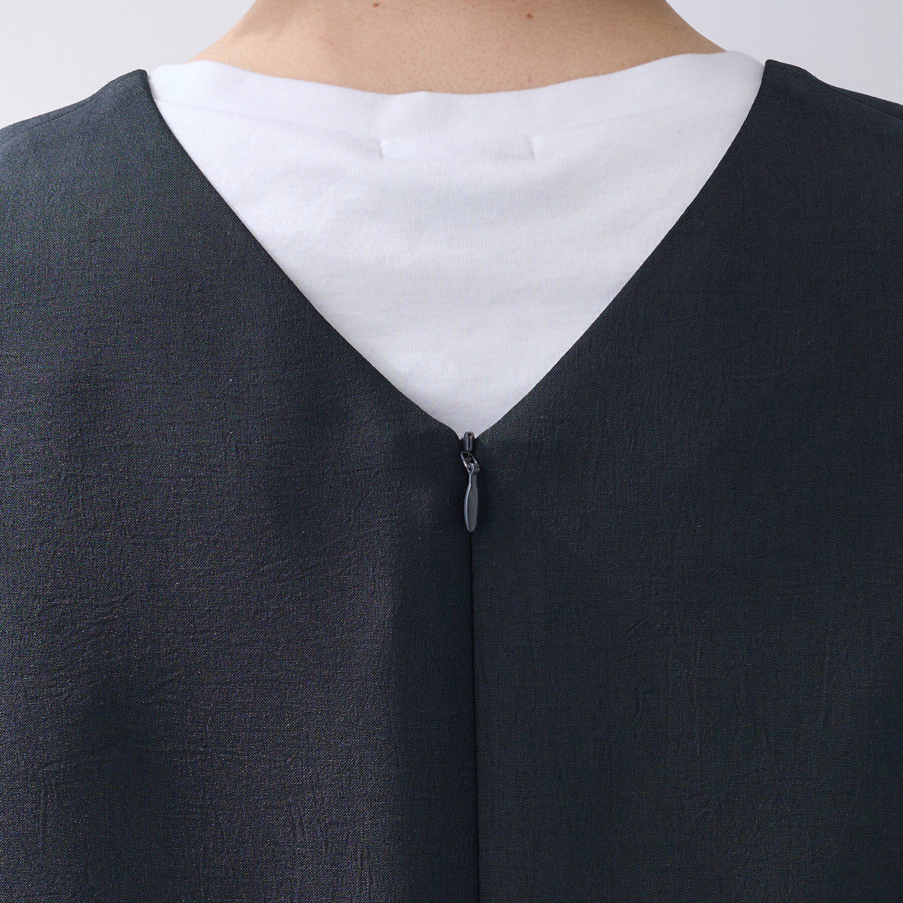 INDIVI「【洗える／SETUP可能／UVケア】ウール調ジャンパードレス」|ワンピース|