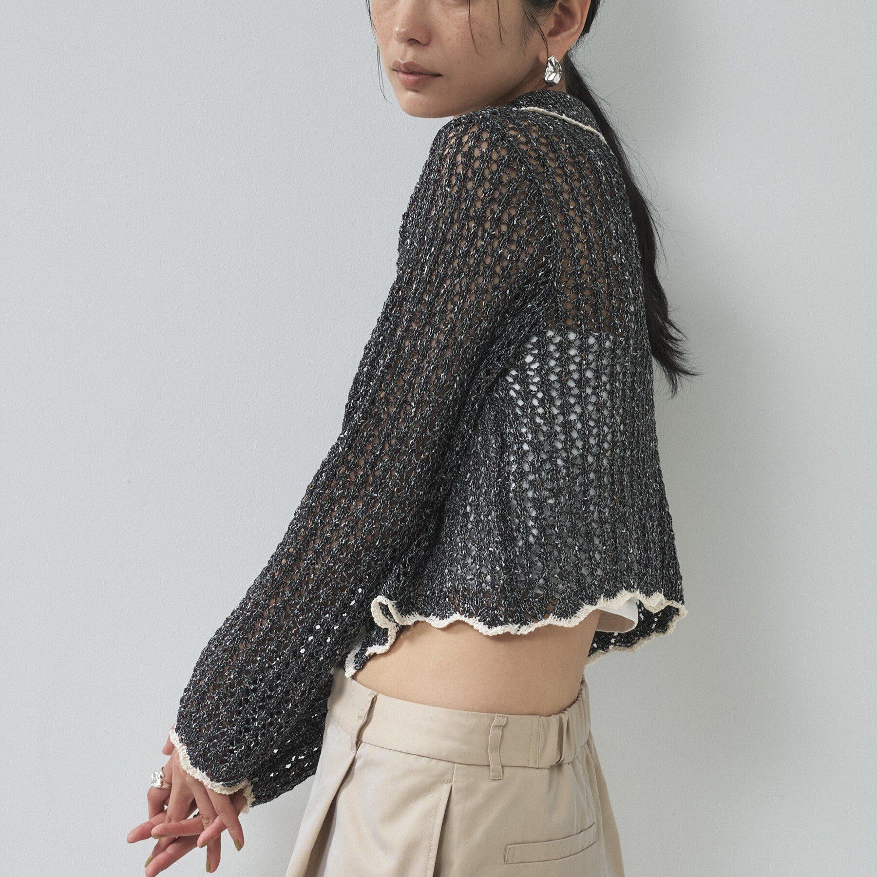 GALLEST「【一部店舗限定】ネップメッシュカーディガン」|カーディガン|