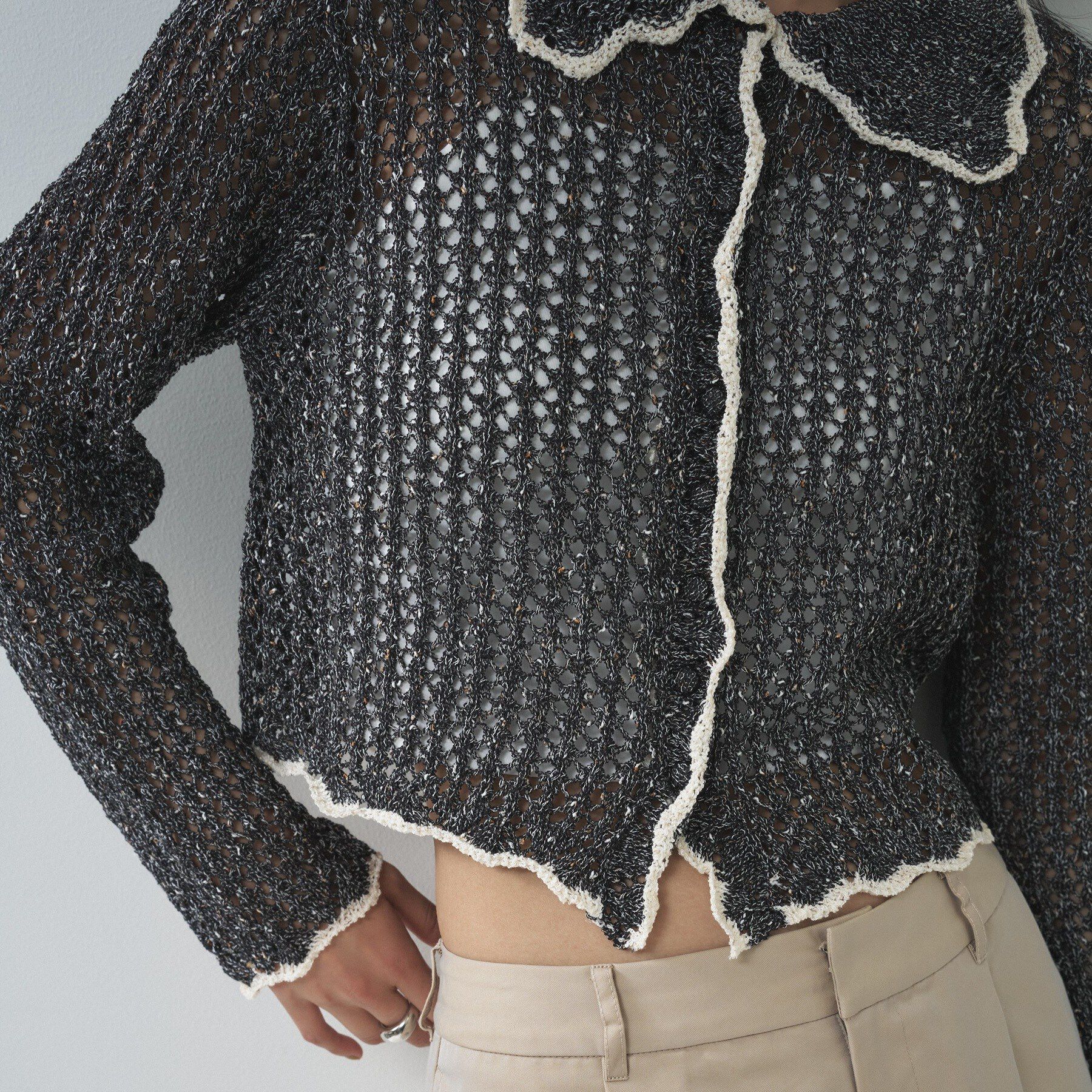 GALLEST「【一部店舗限定】ネップメッシュカーディガン」|カーディガン|