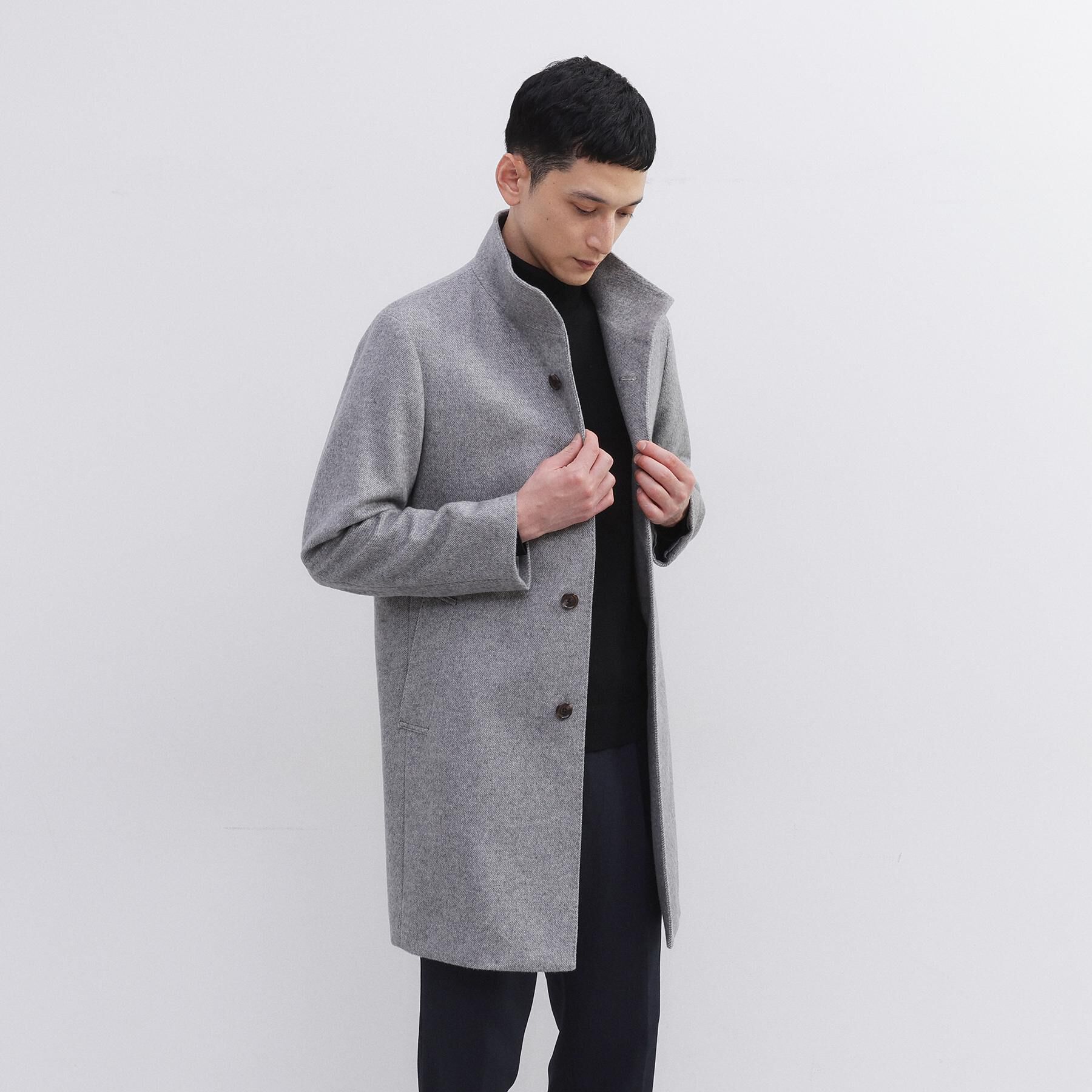 TAKEO KIKUCHI「【ウールカシミヤブレンド】ビーバー調 スタンドカラー コート」|その他|