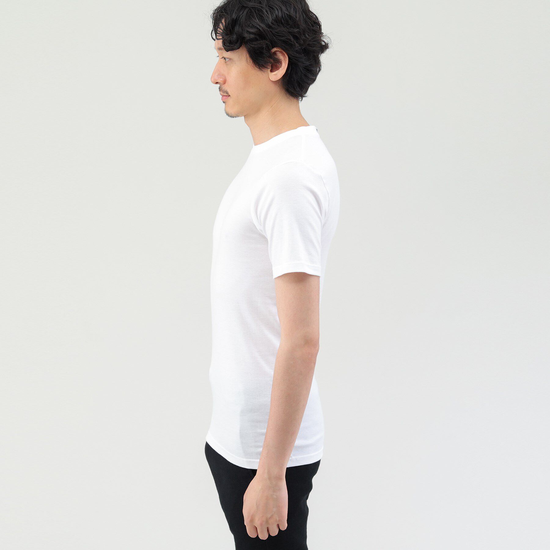 TAKEO KIKUCHI「【MADE IN　JAPAN】ベーシック　半袖クルーネック Tシャツ」|ルームウェア|