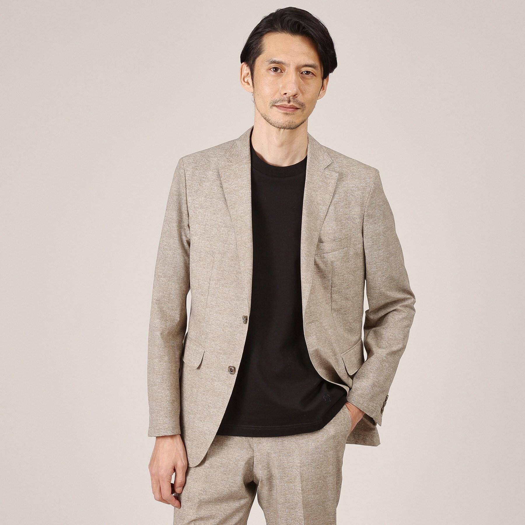 TAKEO KIKUCHI「【抗菌防臭】COOL DOTS（R）ドビープリント ジャケット」|テーラードジャケット|