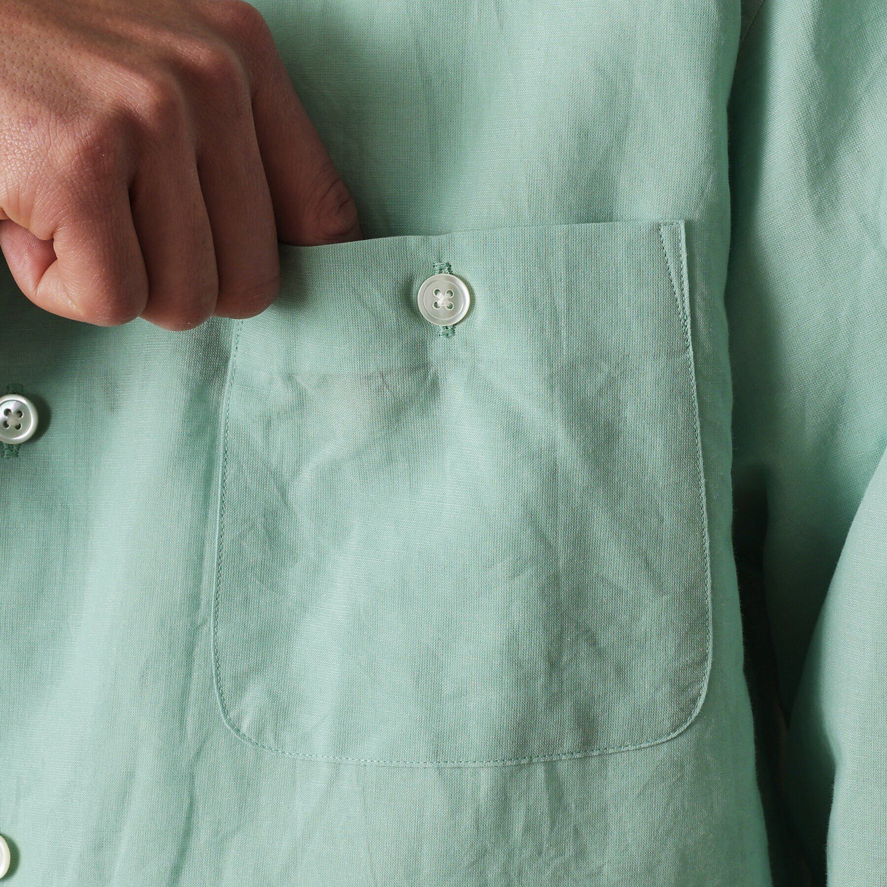 40CARATS&525「綿ラミー シアーシャツ」|シャツ・ブラウス|