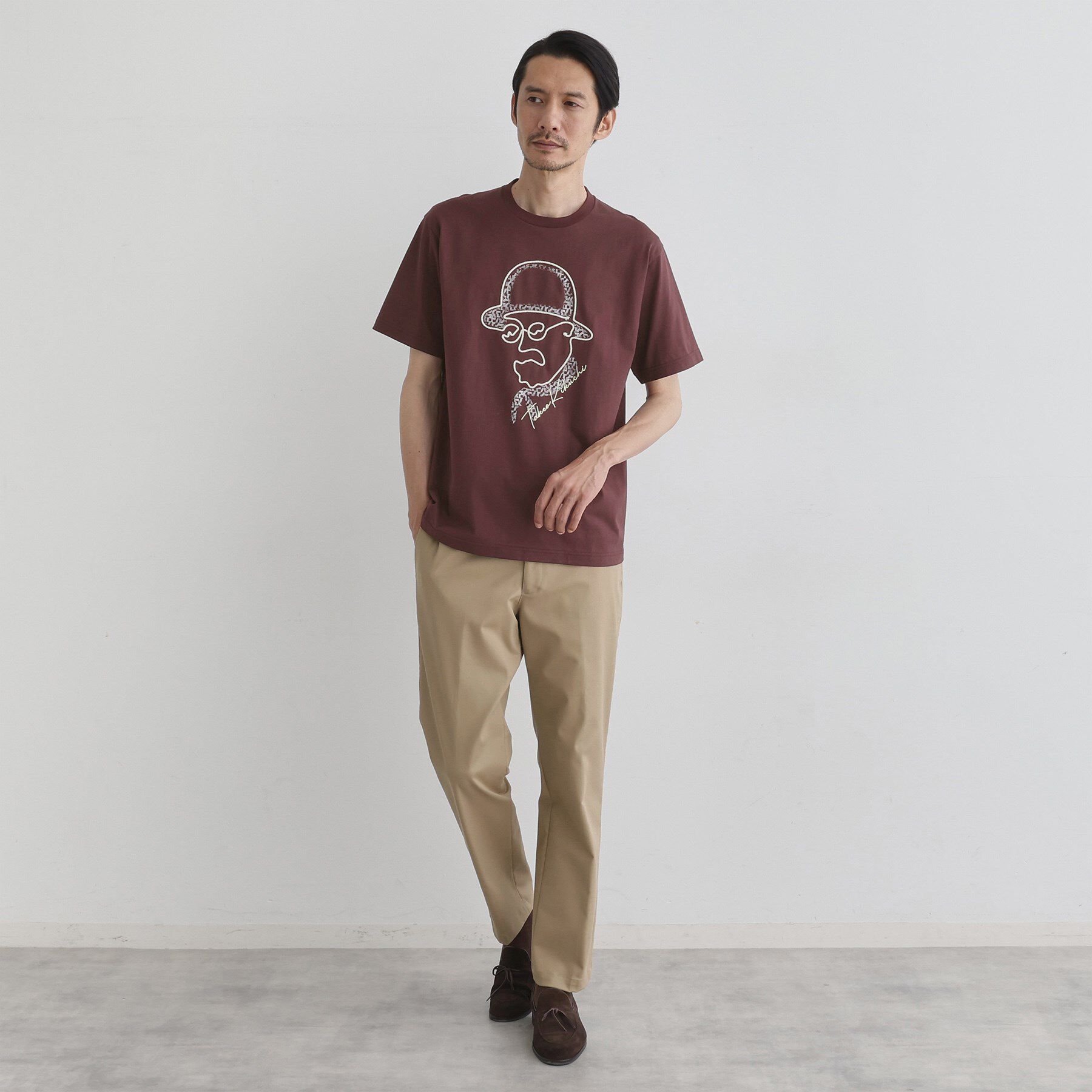 TAKEO KIKUCHI「【Sサイズ～】フェイスロープ刺繍 天竺Tシャツ」|Tシャツ・カットソー|