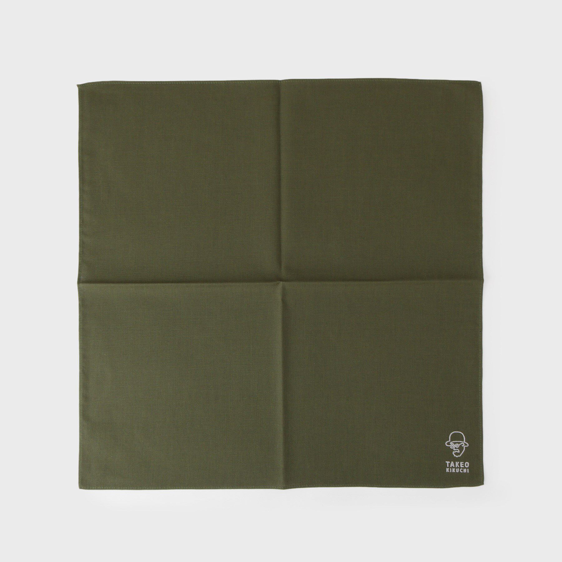 TAKEO KIKUCHI「ピンヘッド調ハンカチ」|ハンカチ|カーキ(027)