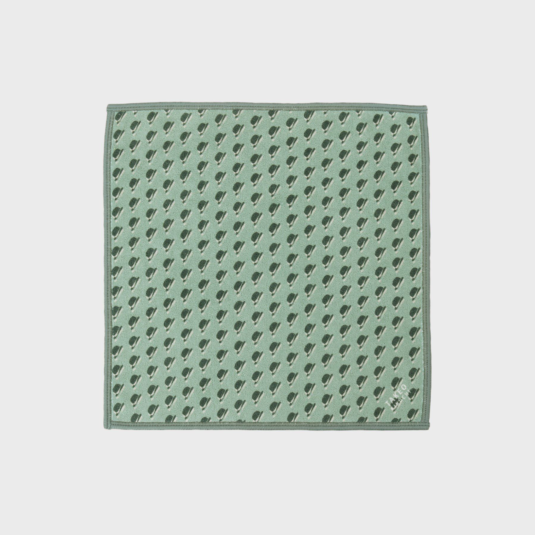 TAKEO KIKUCHI「ボーラーハット柄プリントフォンカチ」|ハンカチ|ライトグリーン(12
