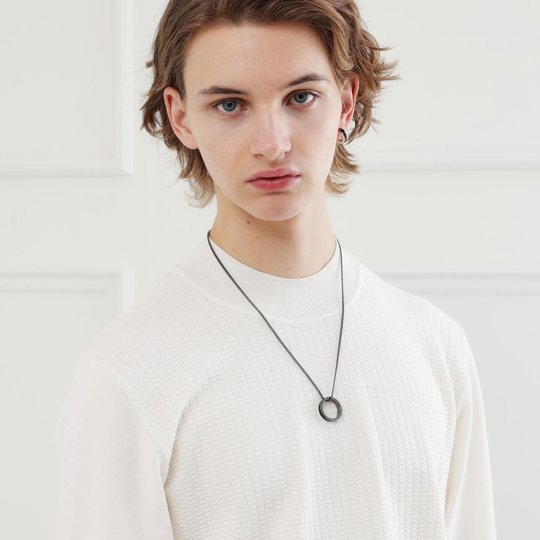 TAKEO KIKUCHI「ブラックエポラインピアス」|ピアス|