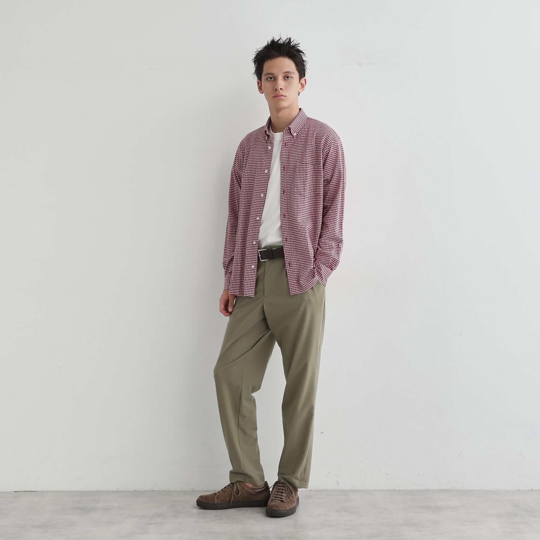 TAKEO KIKUCHI「シアサッカーギンガムチェック ストレッチシャツ」|シャツ・ブラウス|