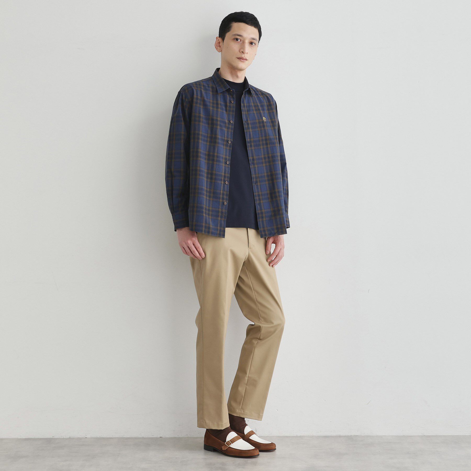 TAKEO KIKUCHI「【LIMITED】ダークチェック長袖シャツ」|シャツ・ブラウス|