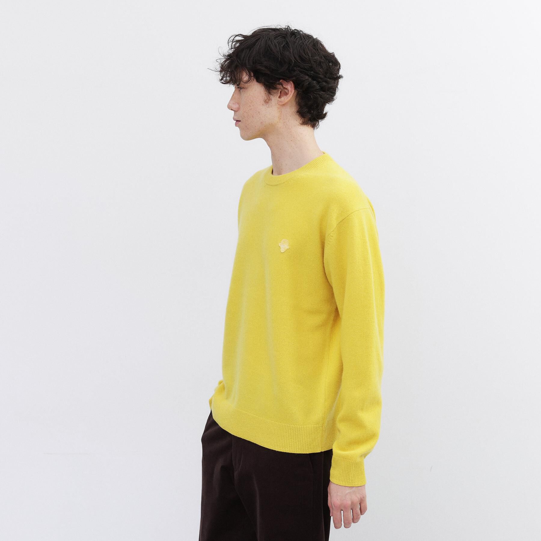 TAKEO KIKUCHI「【Air Palette Knit】ワンポイント カラーニット プルオーバー」|ニット・セーター|