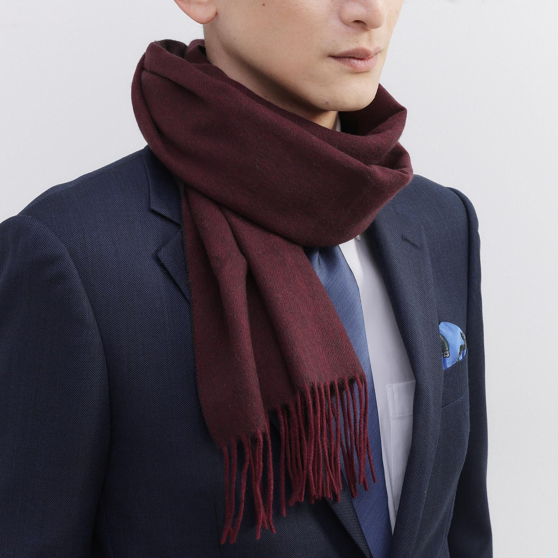 TAKEO KIKUCHI「【洗えるベビーカシミヤ】 ベビーカシミヤ無地マフラー」|ストール|