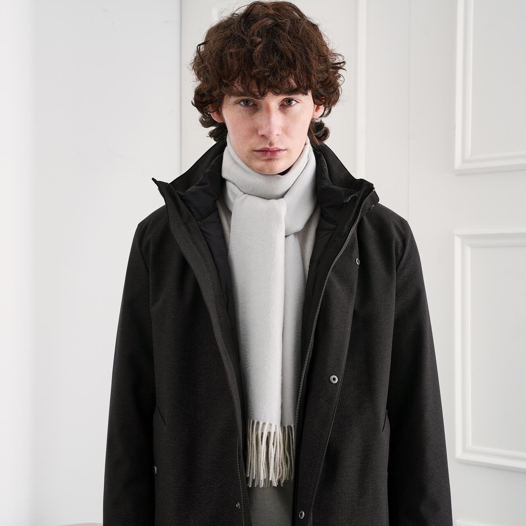 TAKEO KIKUCHI「【洗えるベビーカシミヤ】 ベビーカシミヤ無地マフラー」|ストール|