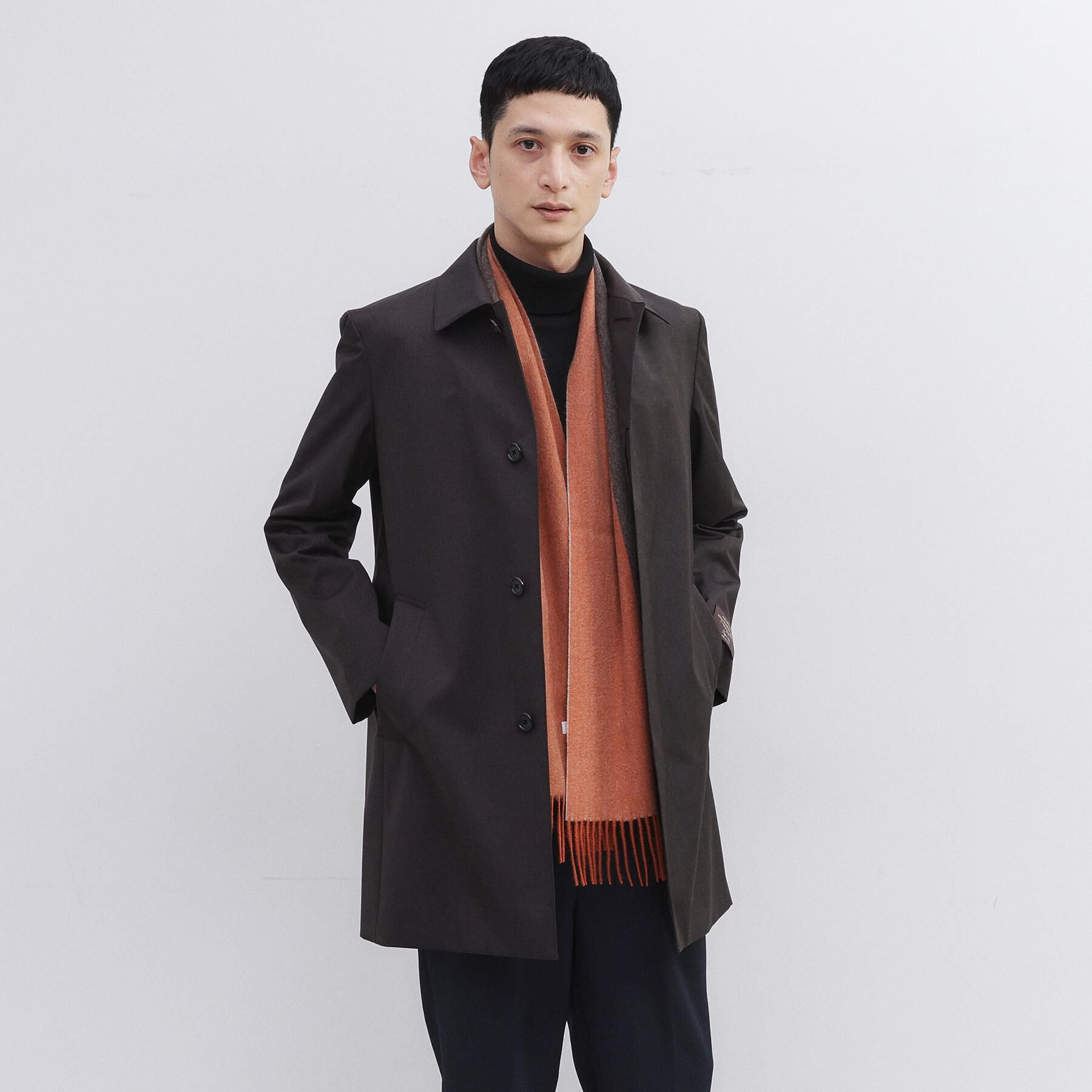 TAKEO KIKUCHI「【洗えるカシミヤ】ピュアカシミヤ 4面パネルマフラー」|ストール|