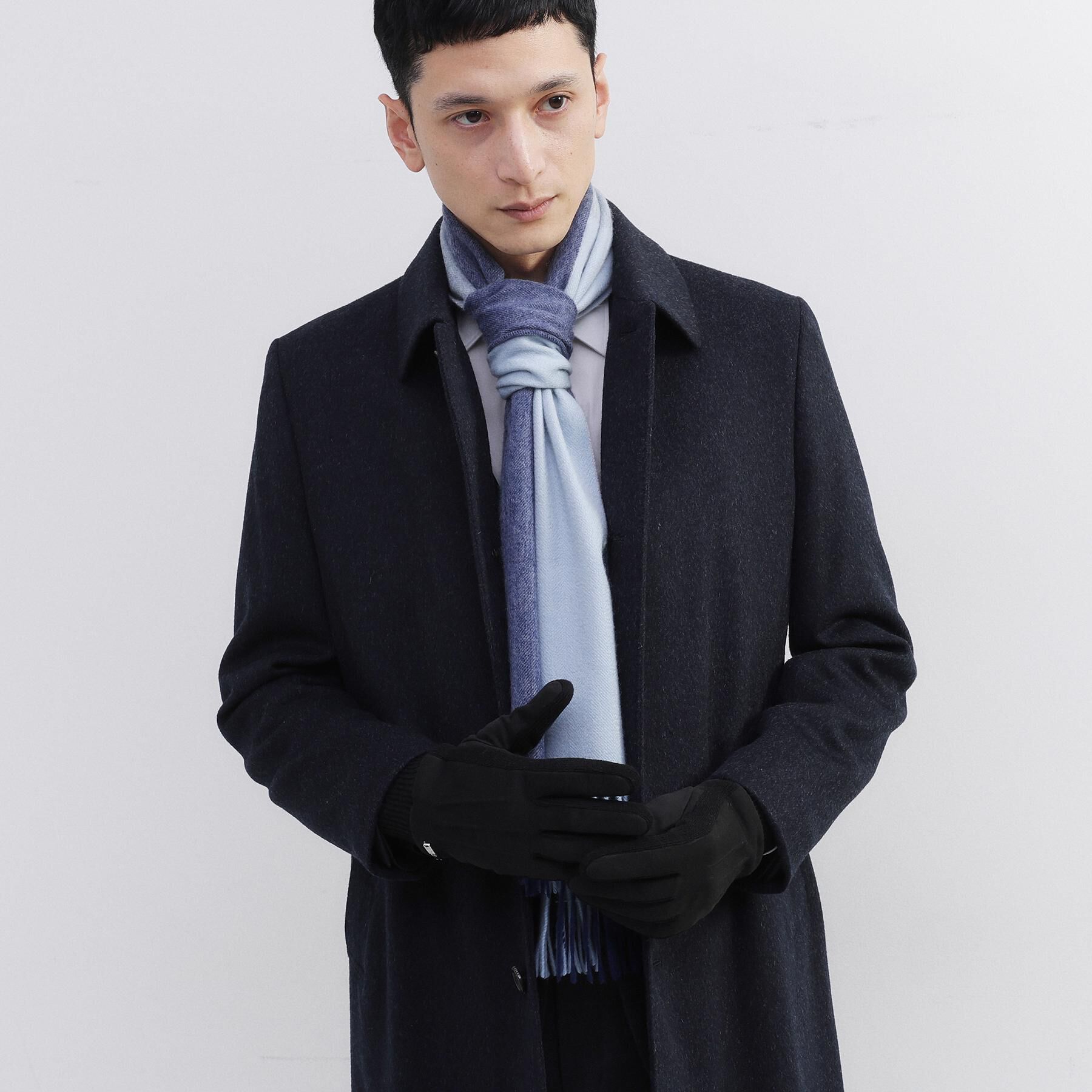 TAKEO KIKUCHI「【洗えるカシミヤ】ピュアカシミヤ 4面パネルマフラー」|ストール|